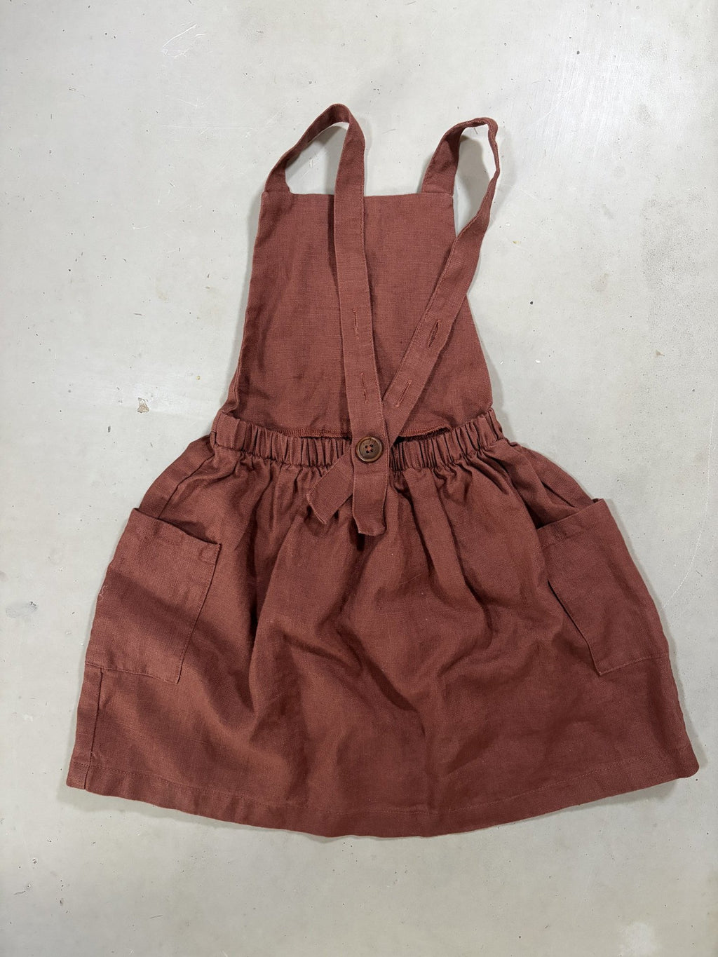 Haven Kids pinafore linen skirt || 2-3Y