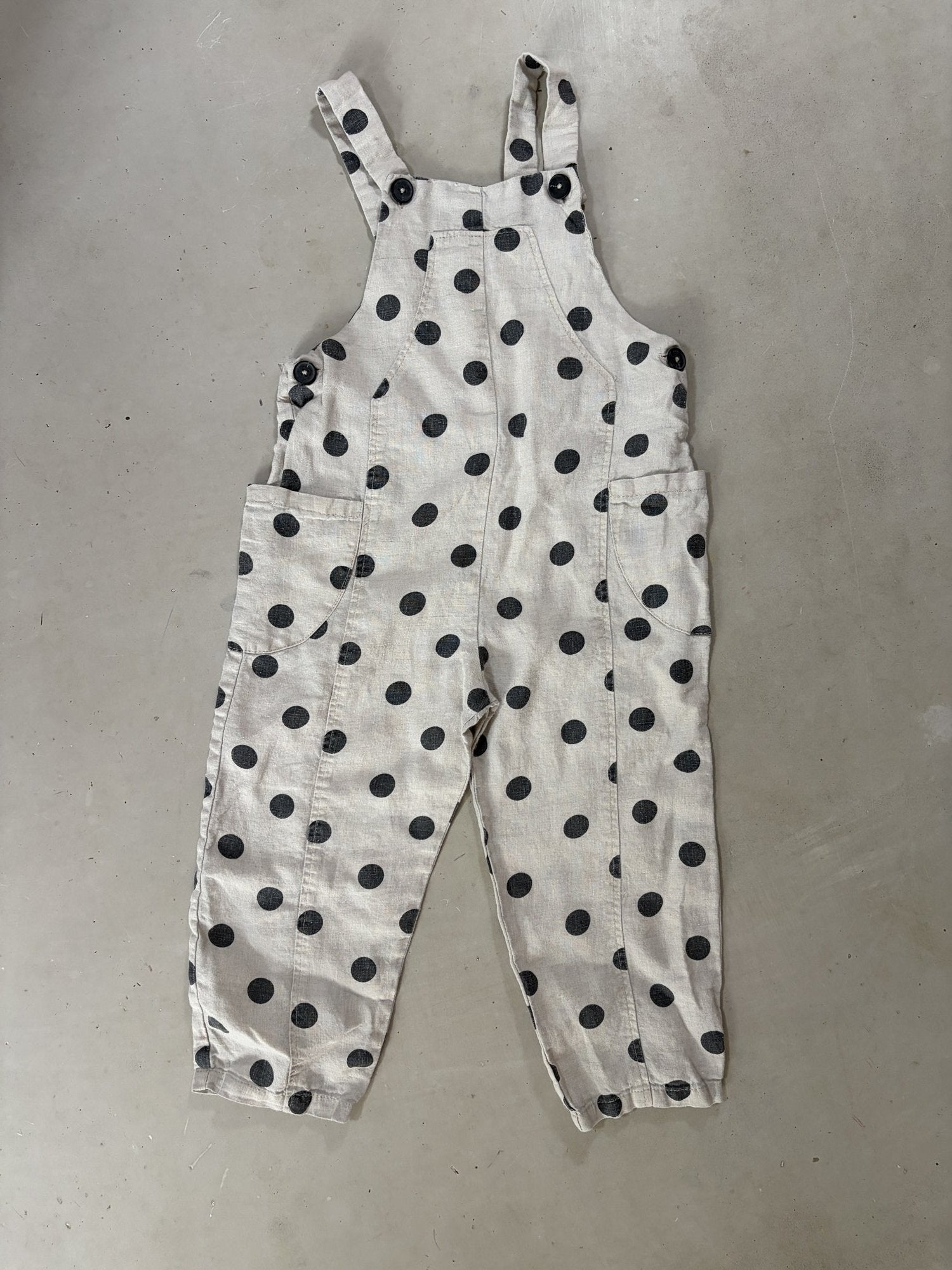 Zara linen overalls || 4-5Y