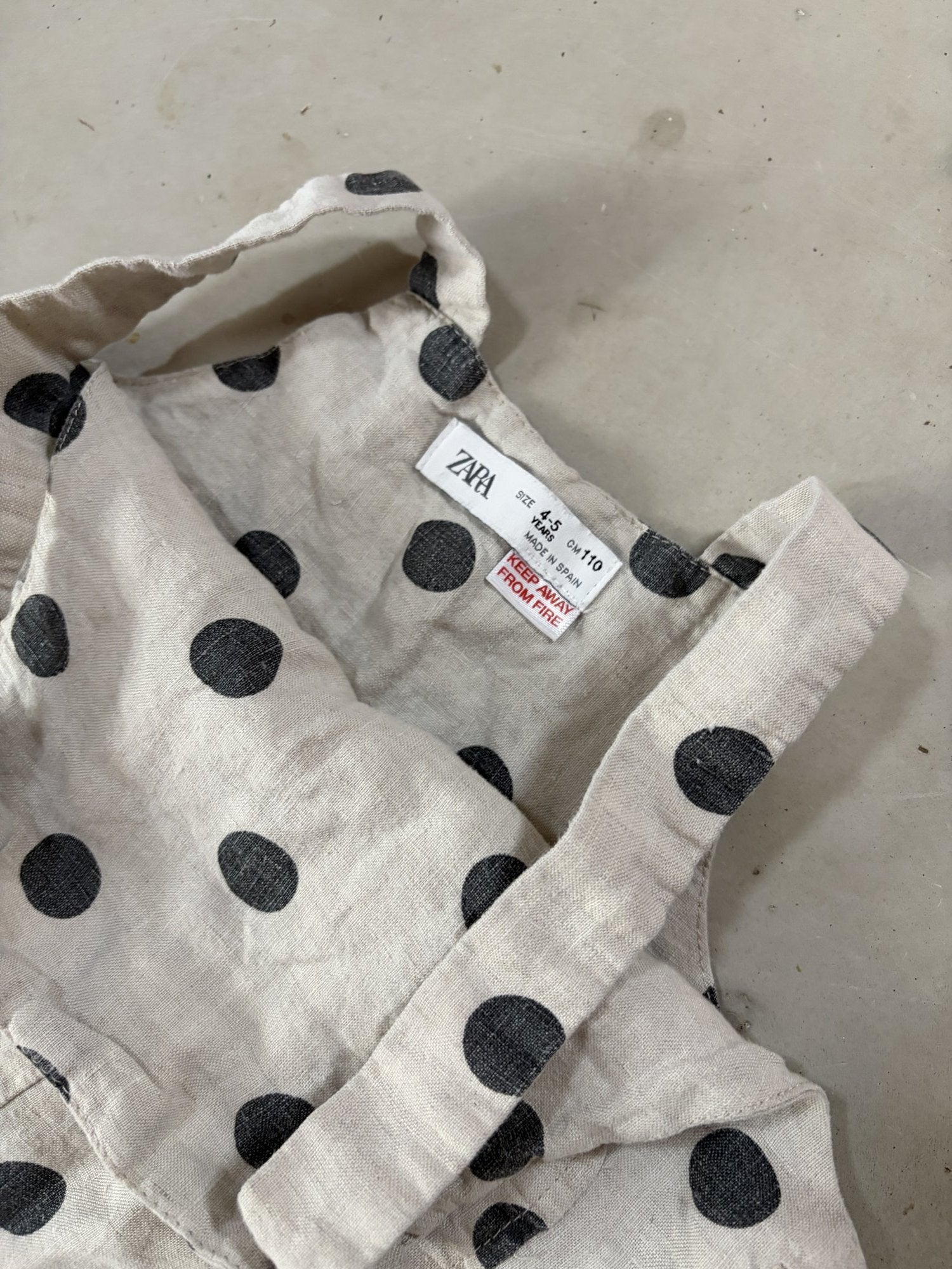 Zara linen overalls || 4-5Y