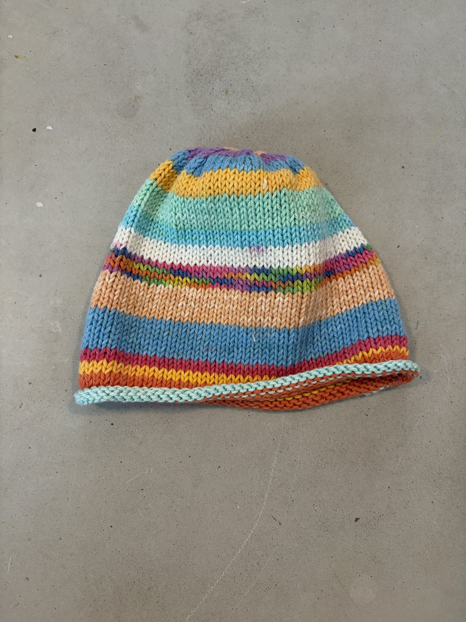 Grammy cotton hand knit hat (buy one give one!) || 0-6m