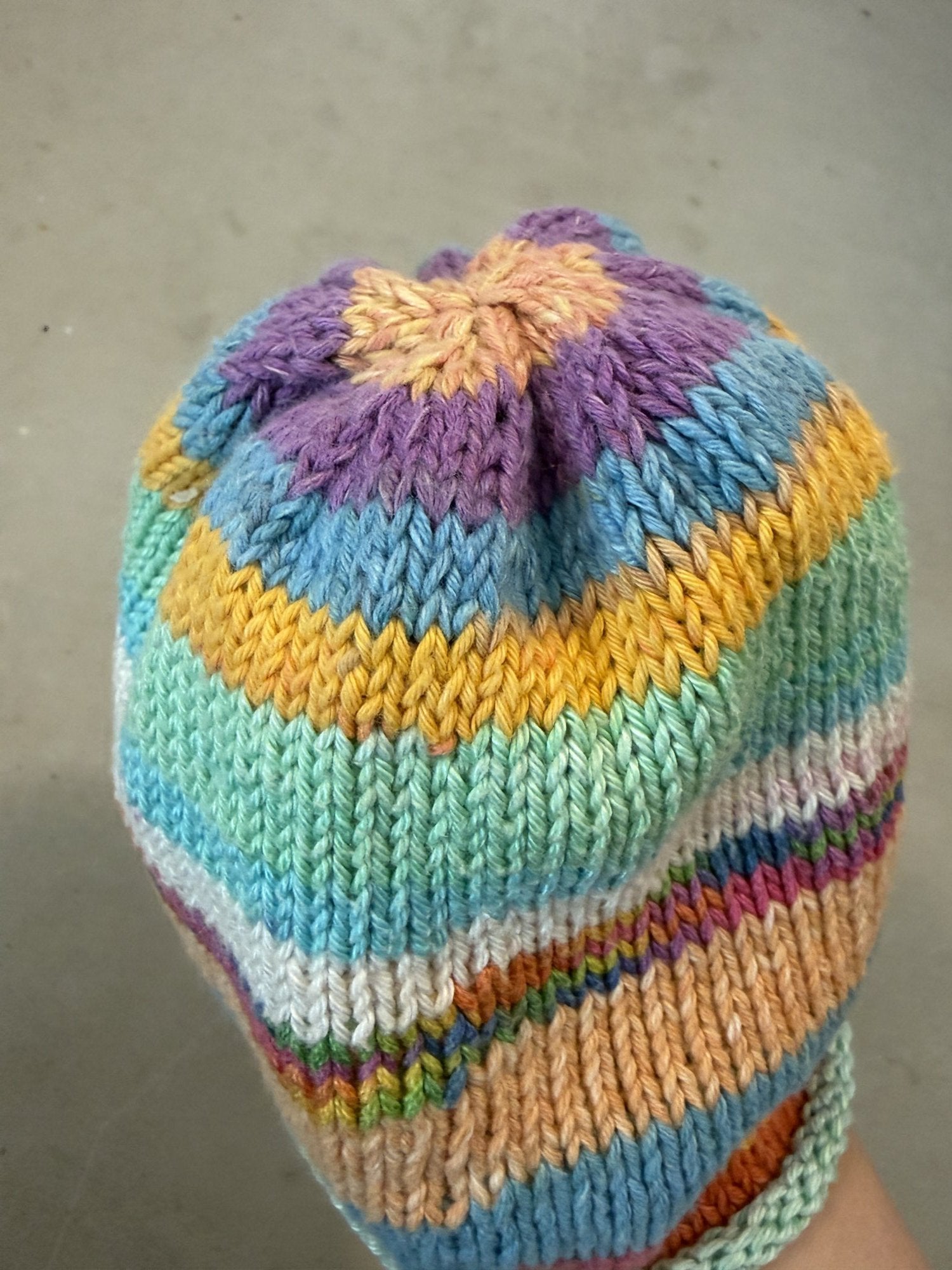 Grammy cotton hand knit hat (buy one give one!) || 0-6m