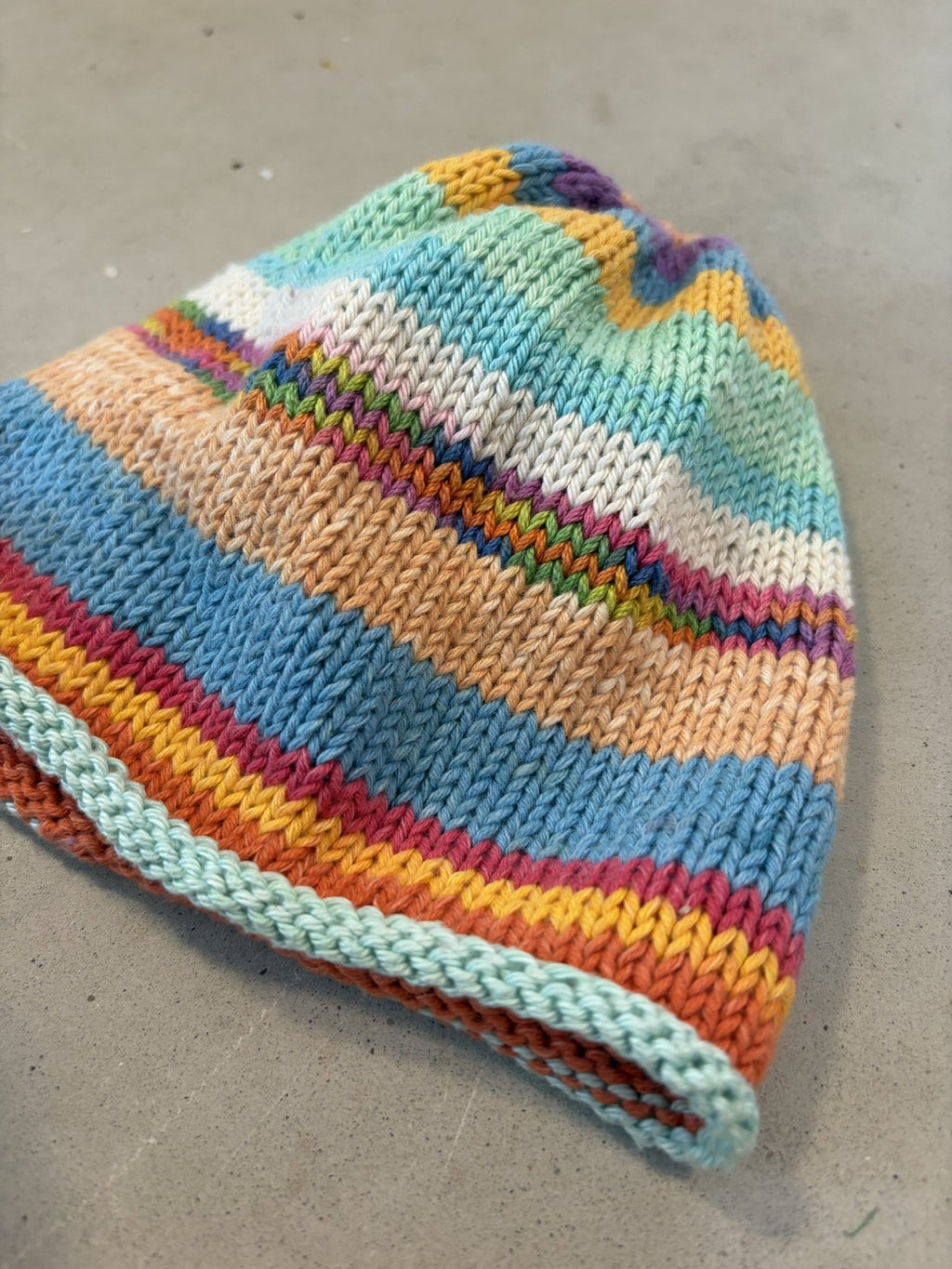 Grammy cotton hand knit hat (buy one give one!) || 0-6m