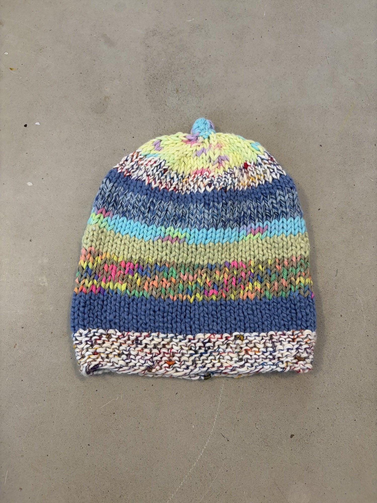 Grammy cotton hand knit hat (buy one give one!) || 0-6m