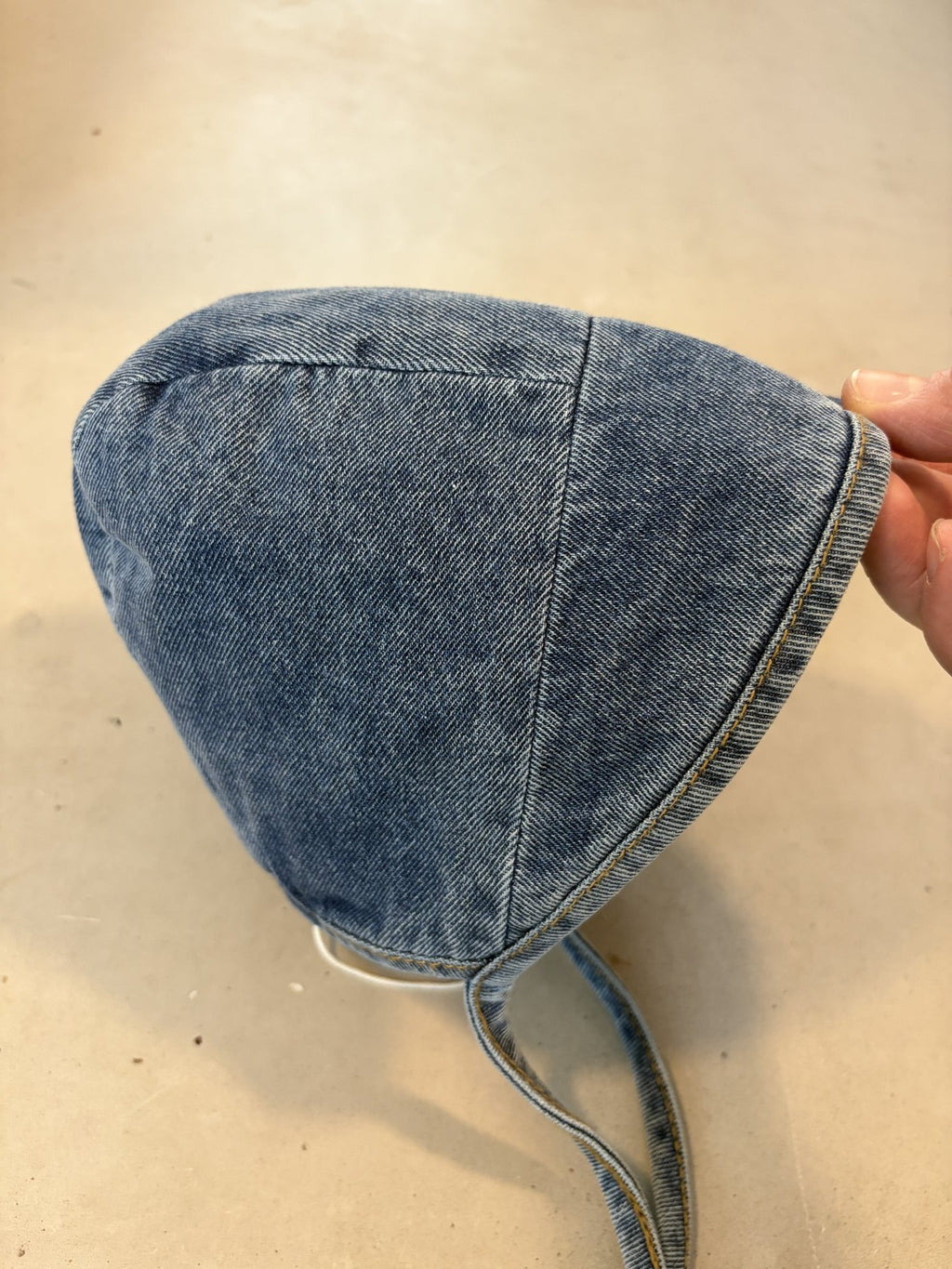 Rylee + Cru denim bonnet || 6-12m