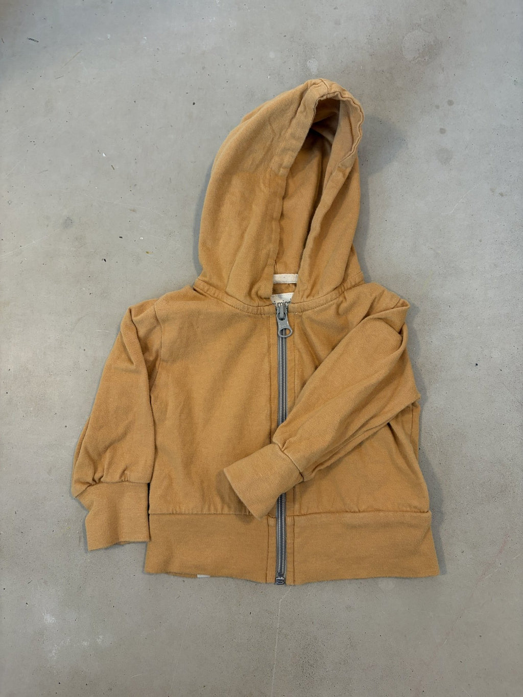 Mini Mioche mustard hoodie || 3-6m