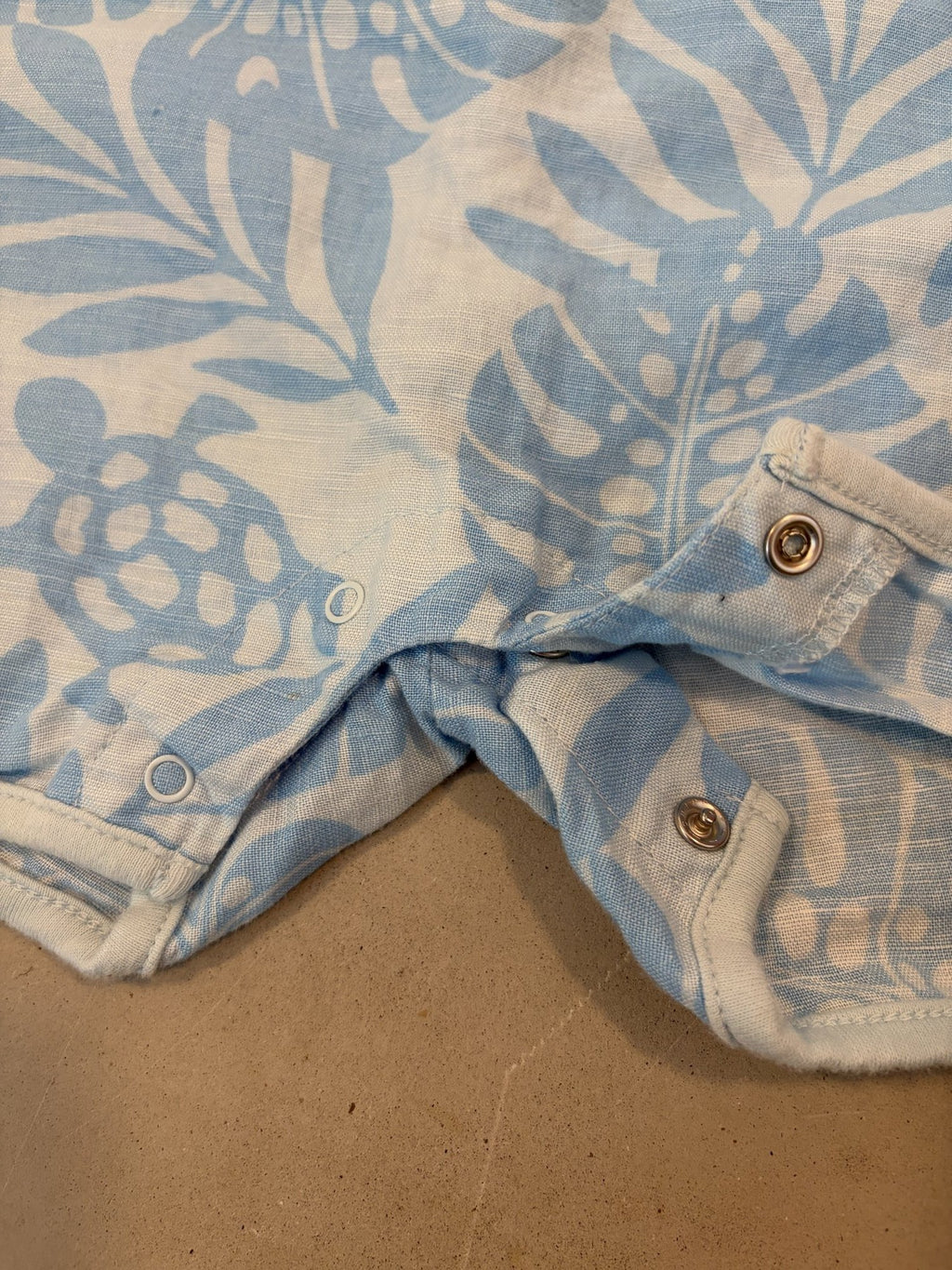 Baby Gap tropical linen romper || 3-6m