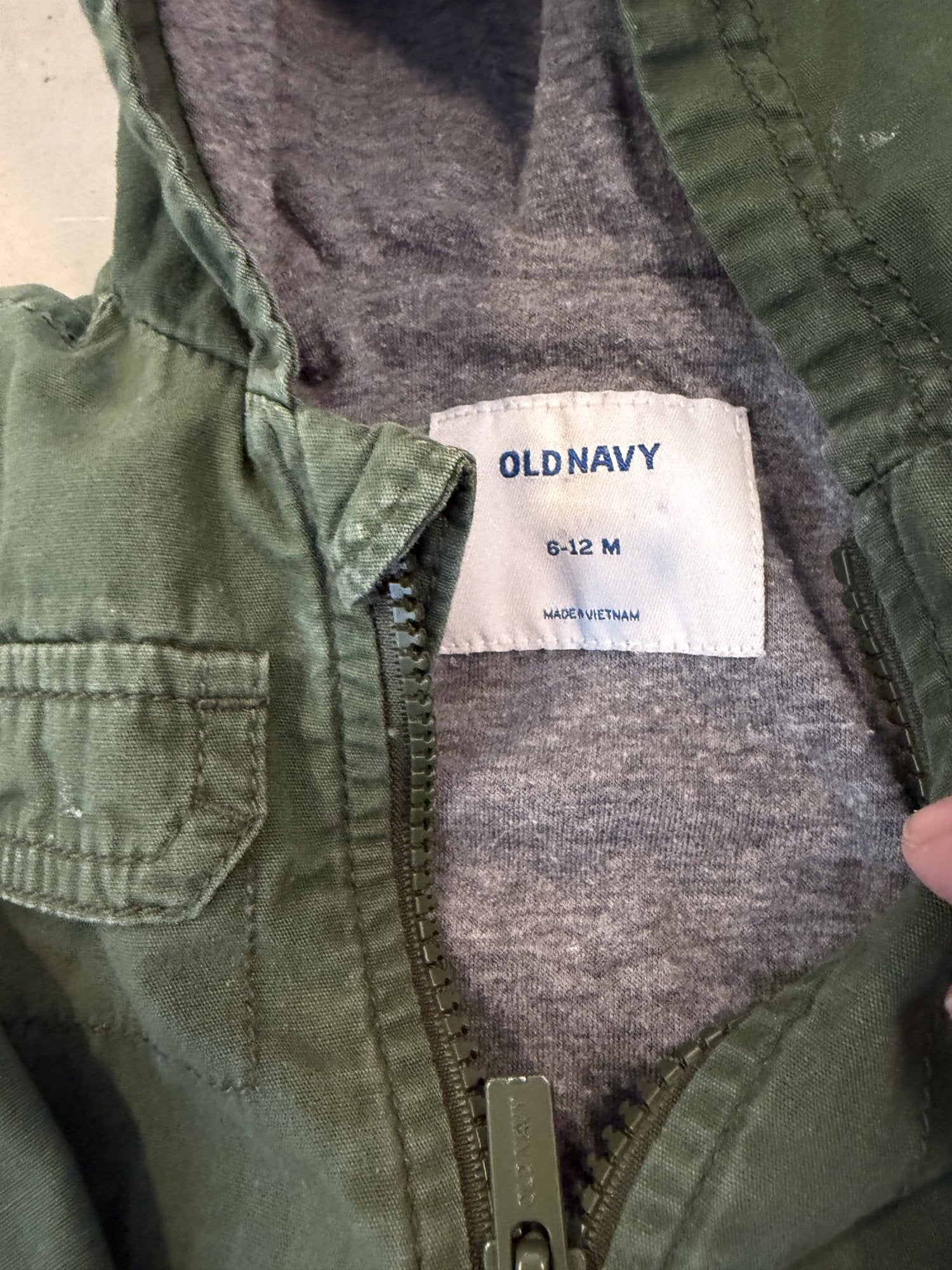 Old Navy lined jacket || 6-12m