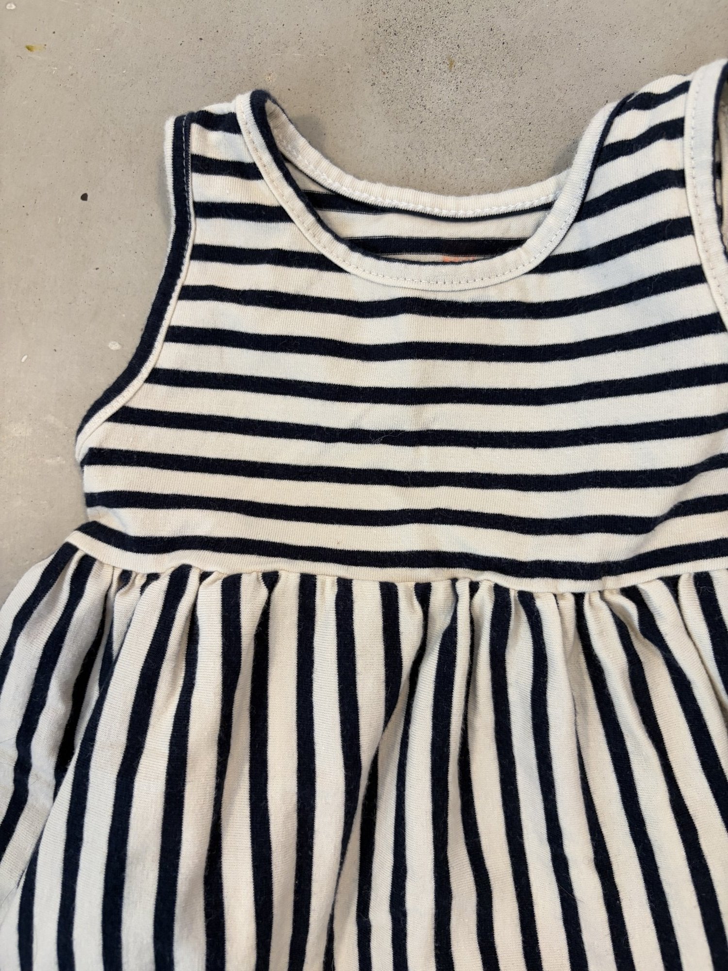 HEMA navy striped dress || 6-9m (euro 68)