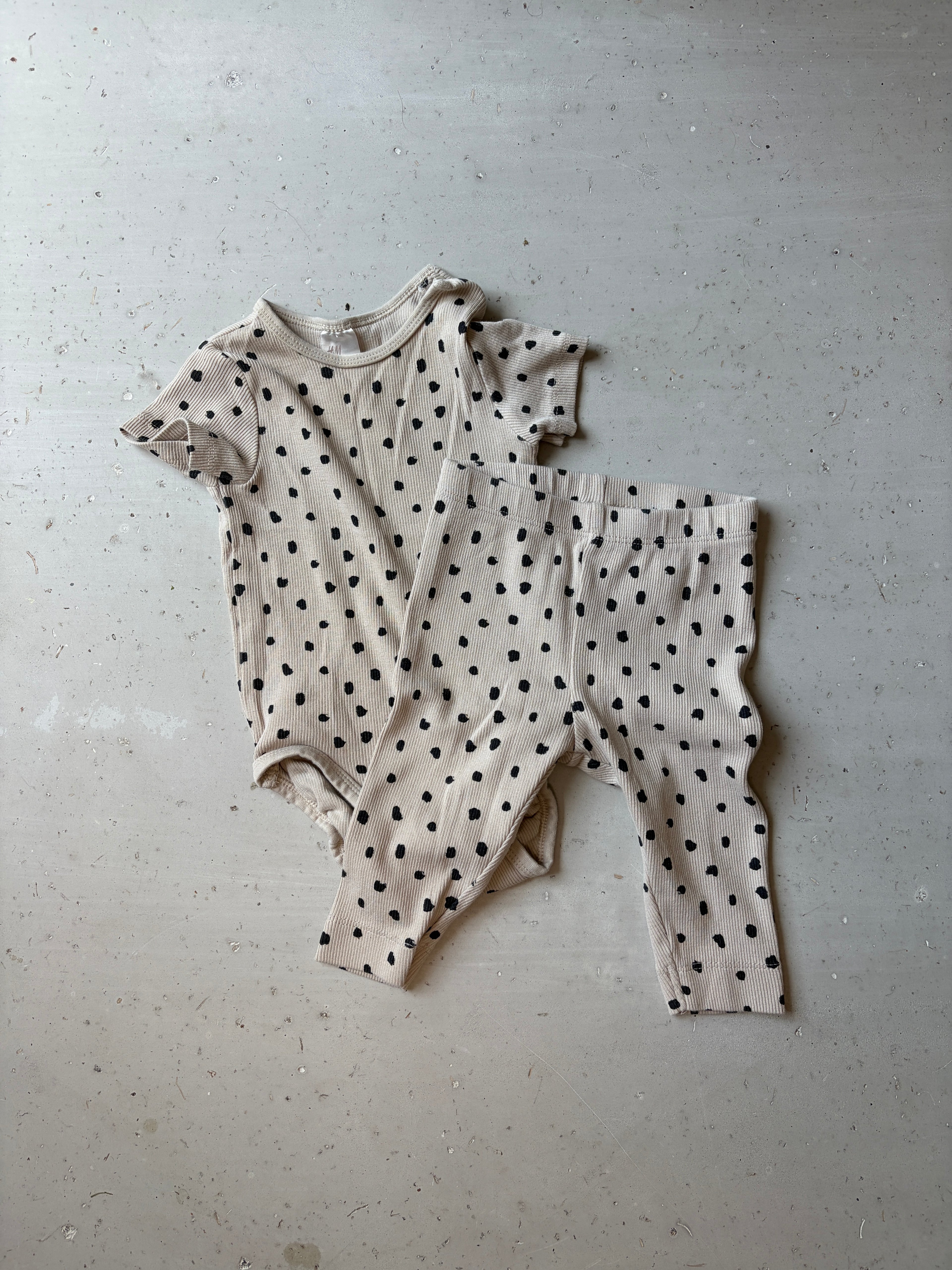 H&M onesie pant set || 4-6m