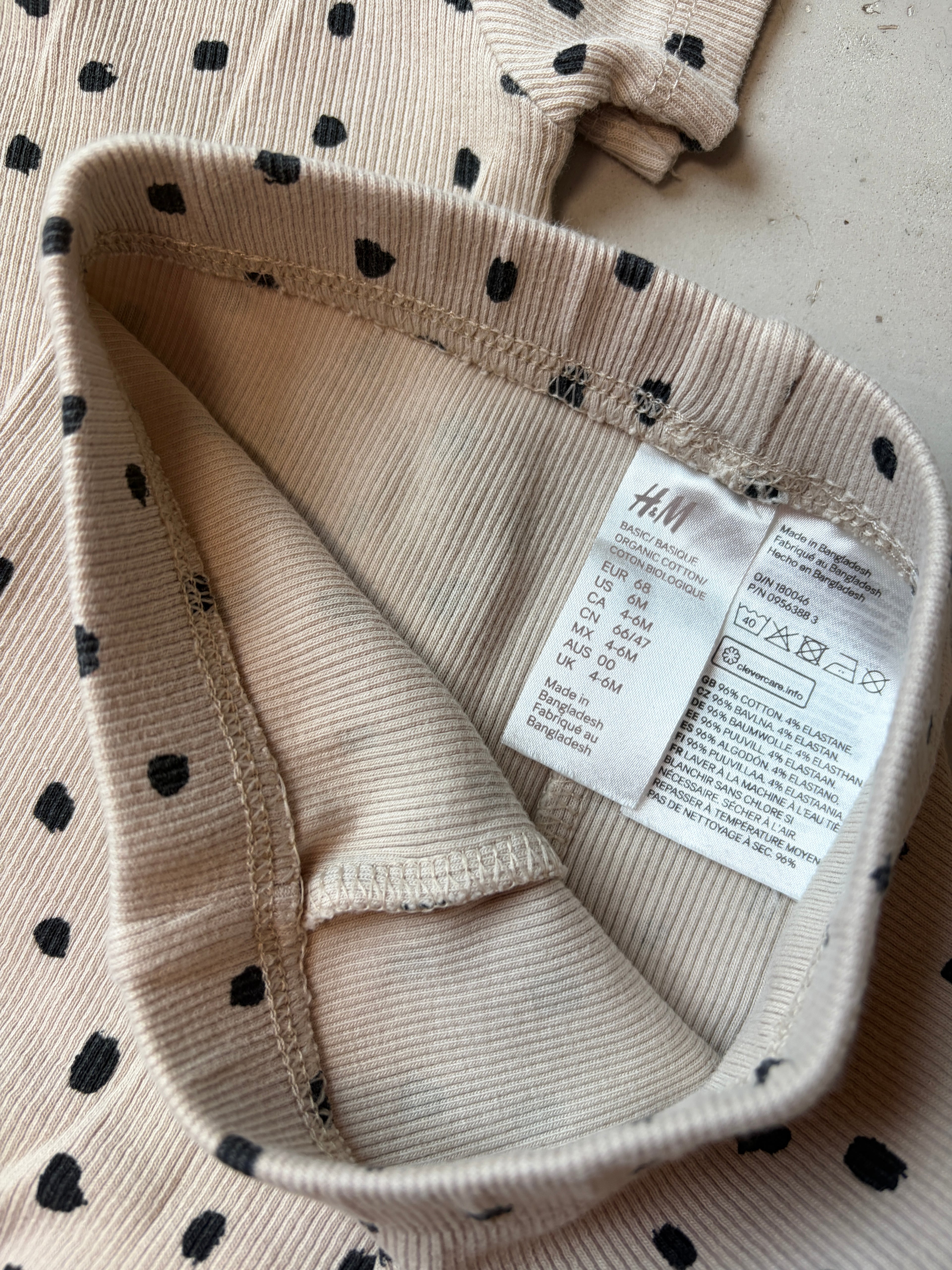 H&M onesie pant set || 4-6m