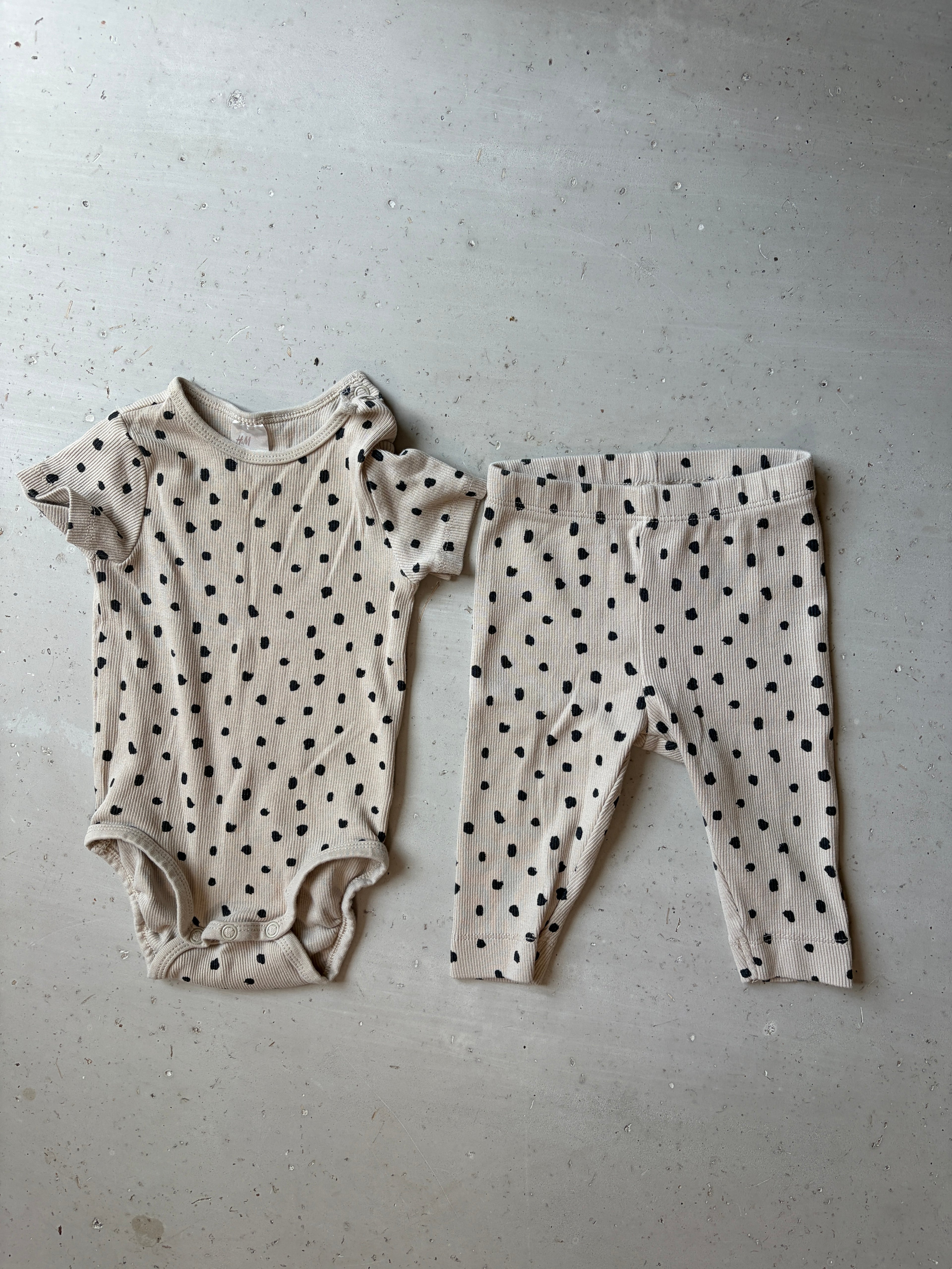H&M onesie pant set || 4-6m