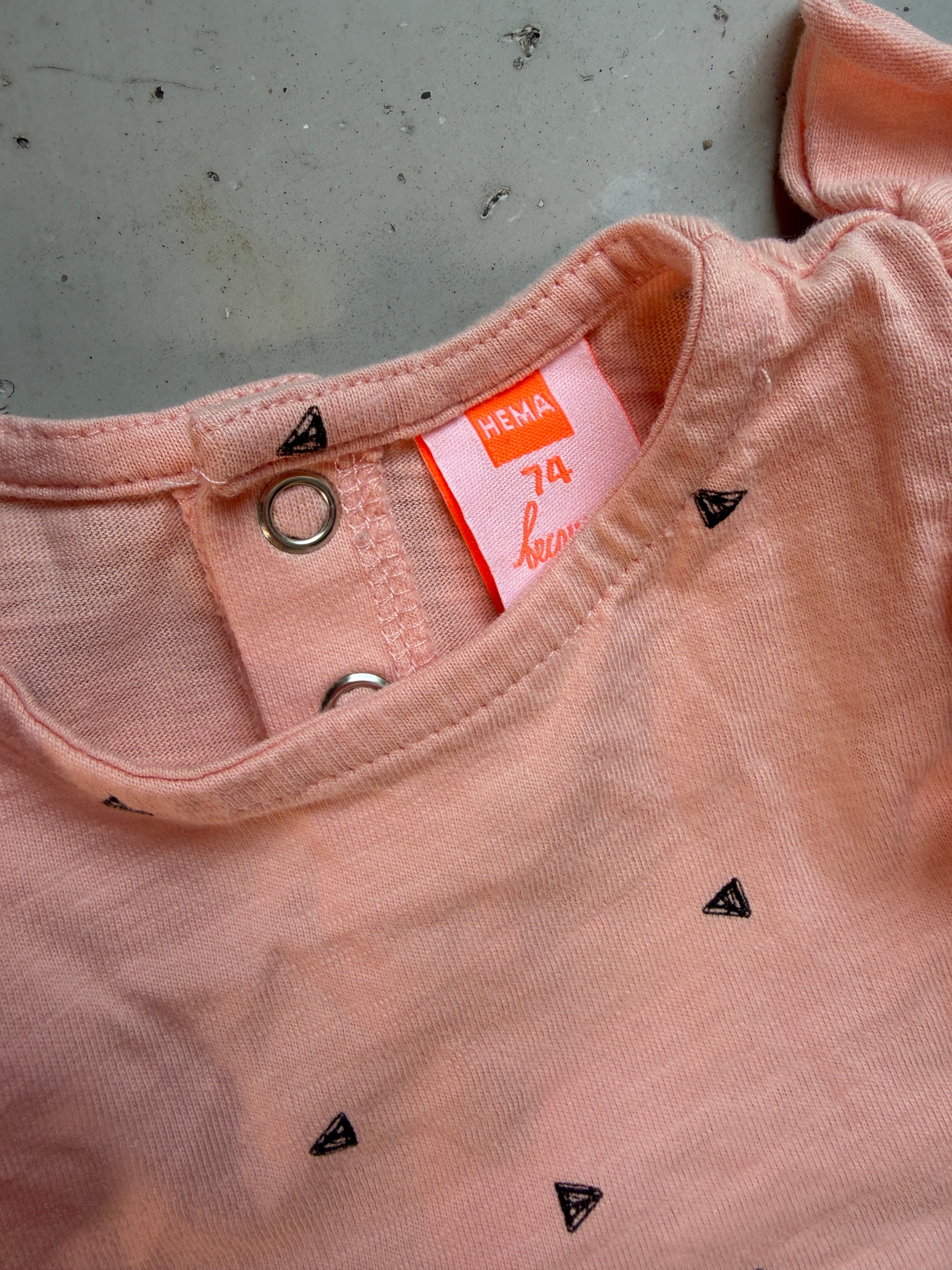 HEMA peach dress || 9-12m (euro 74)