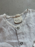 Les petites naturelles linen button up || 18-24m