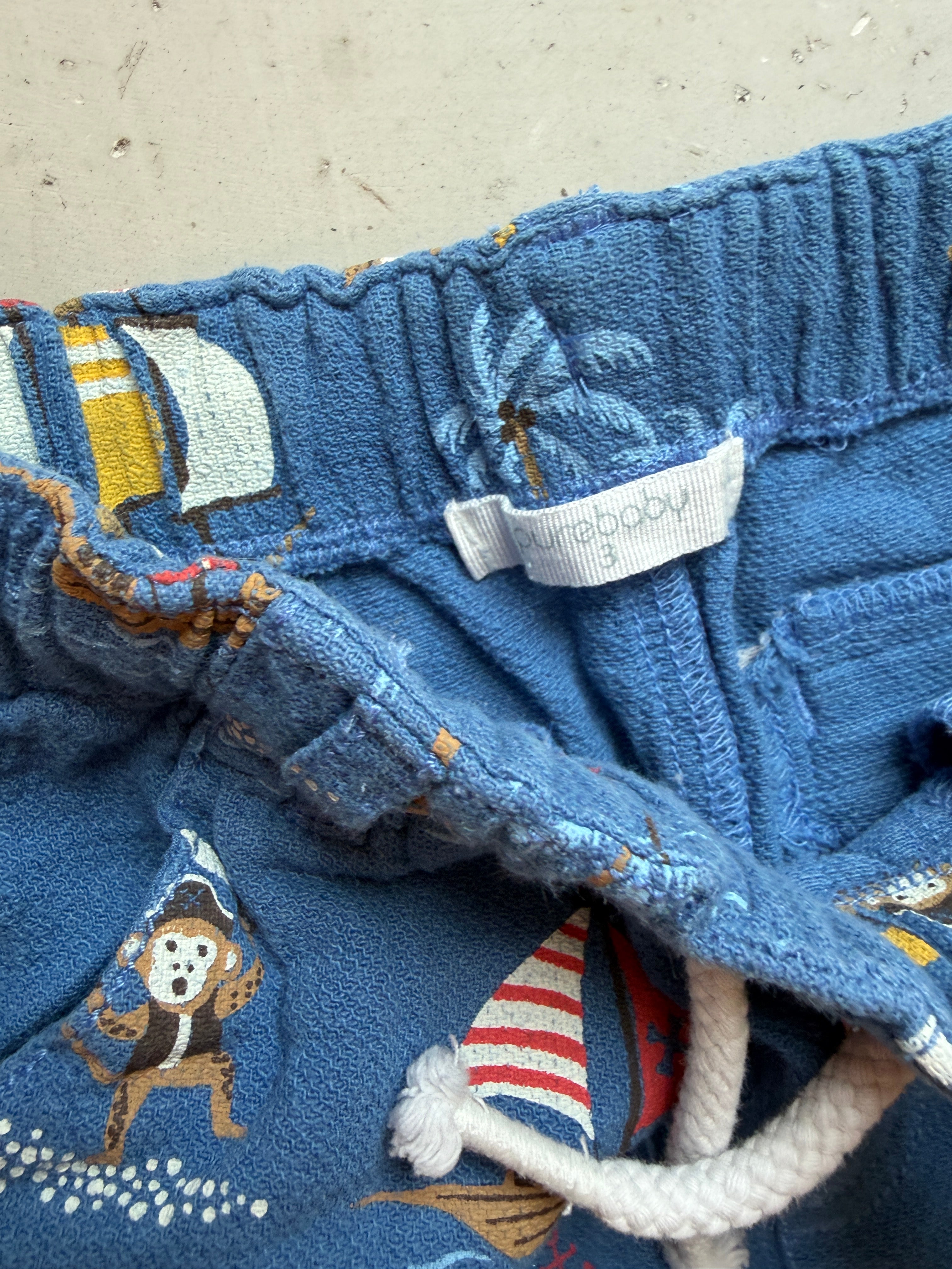 Purebaby pirate shorts || 3T
