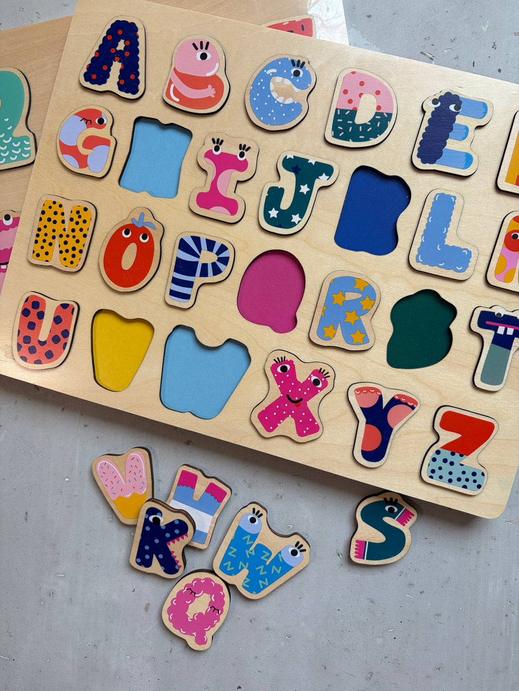 HEMA ABC/123 wooden puzzles
