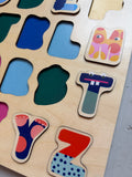 HEMA ABC/123 wooden puzzles