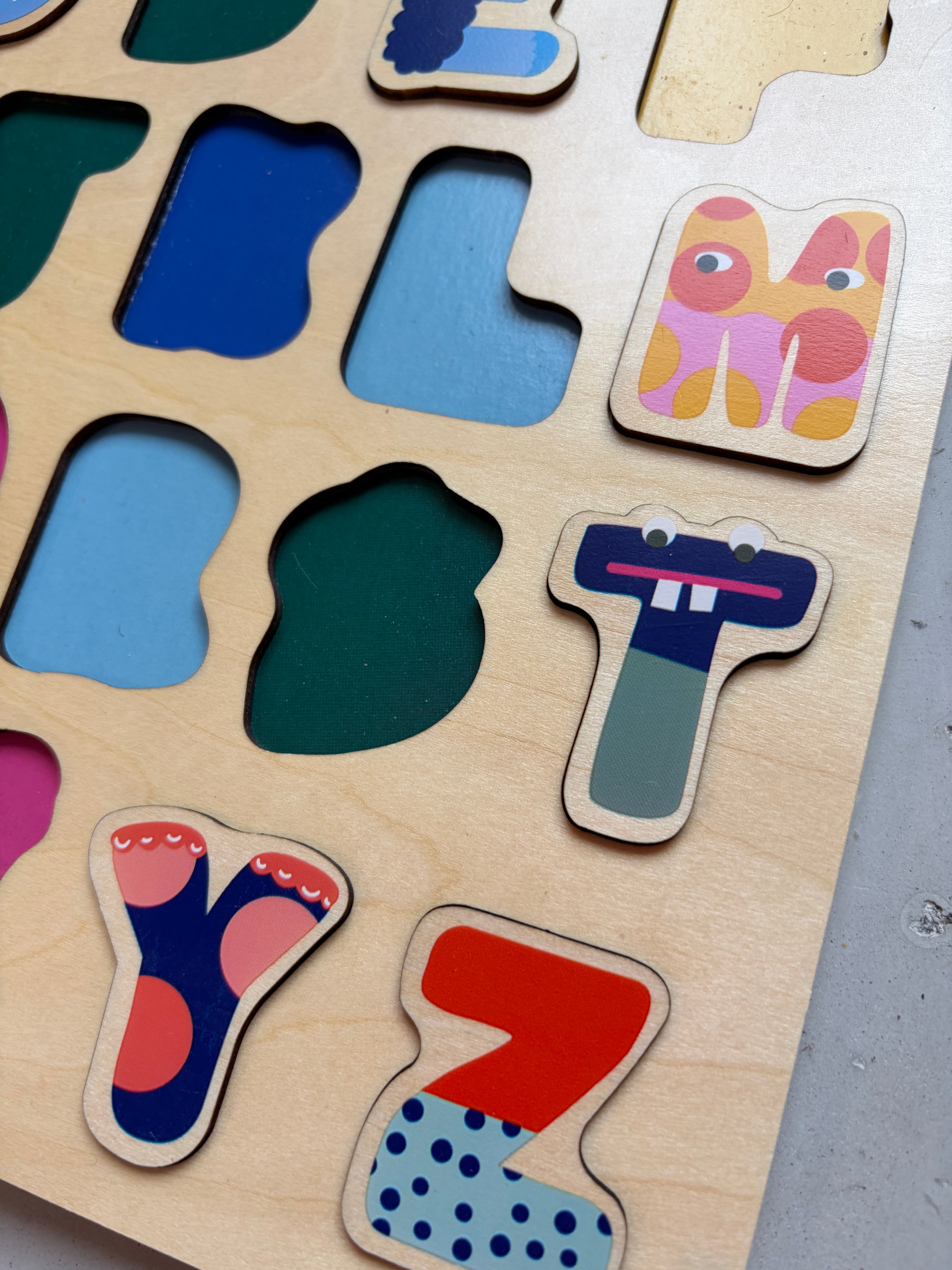 HEMA ABC/123 wooden puzzles