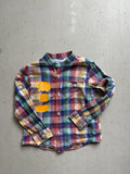 Plooofed Zara rainbow button up || 3-4 year (fits 2-3)