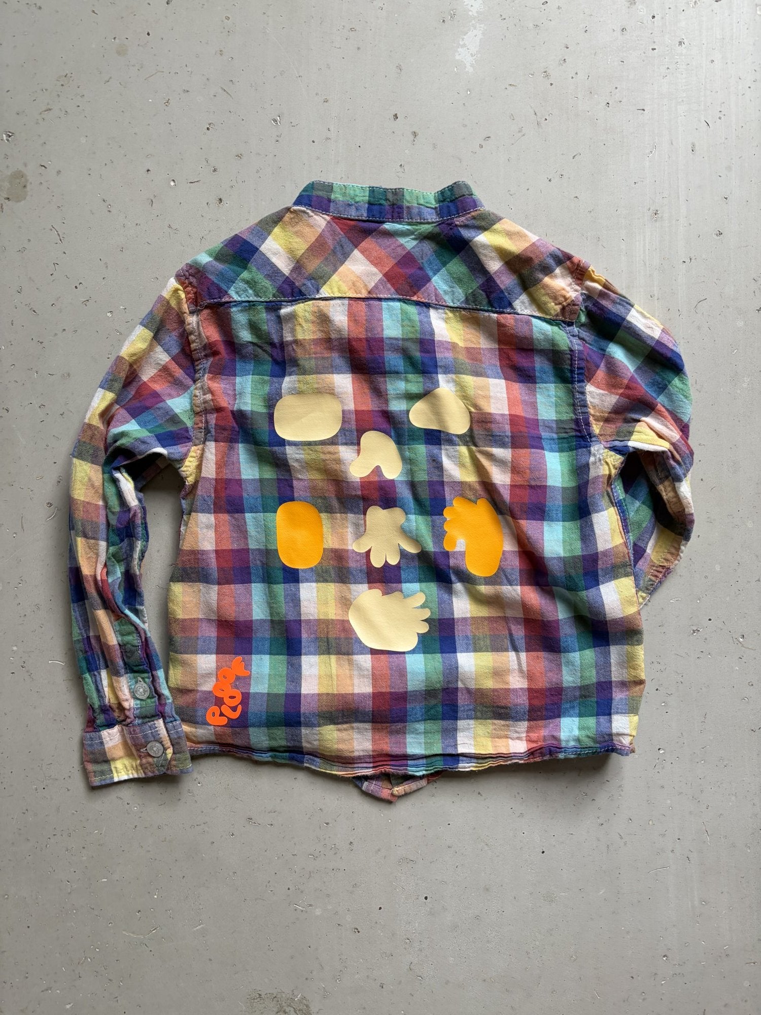 Plooofed Zara rainbow button up || 3-4 year (fits 2-3)