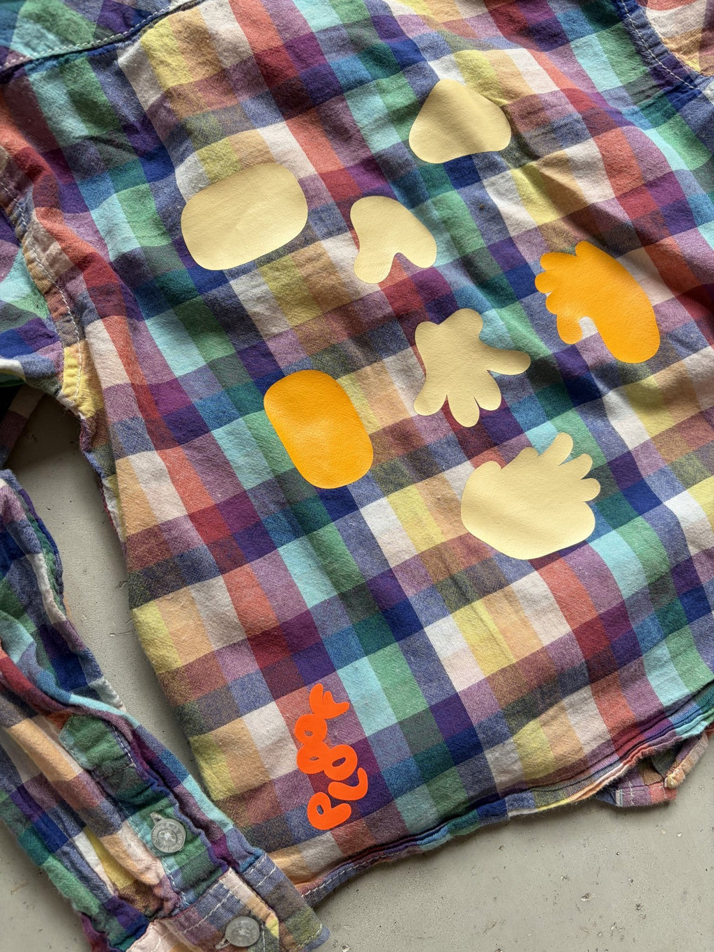 Plooofed Zara rainbow button up || 3-4 year (fits 2-3)
