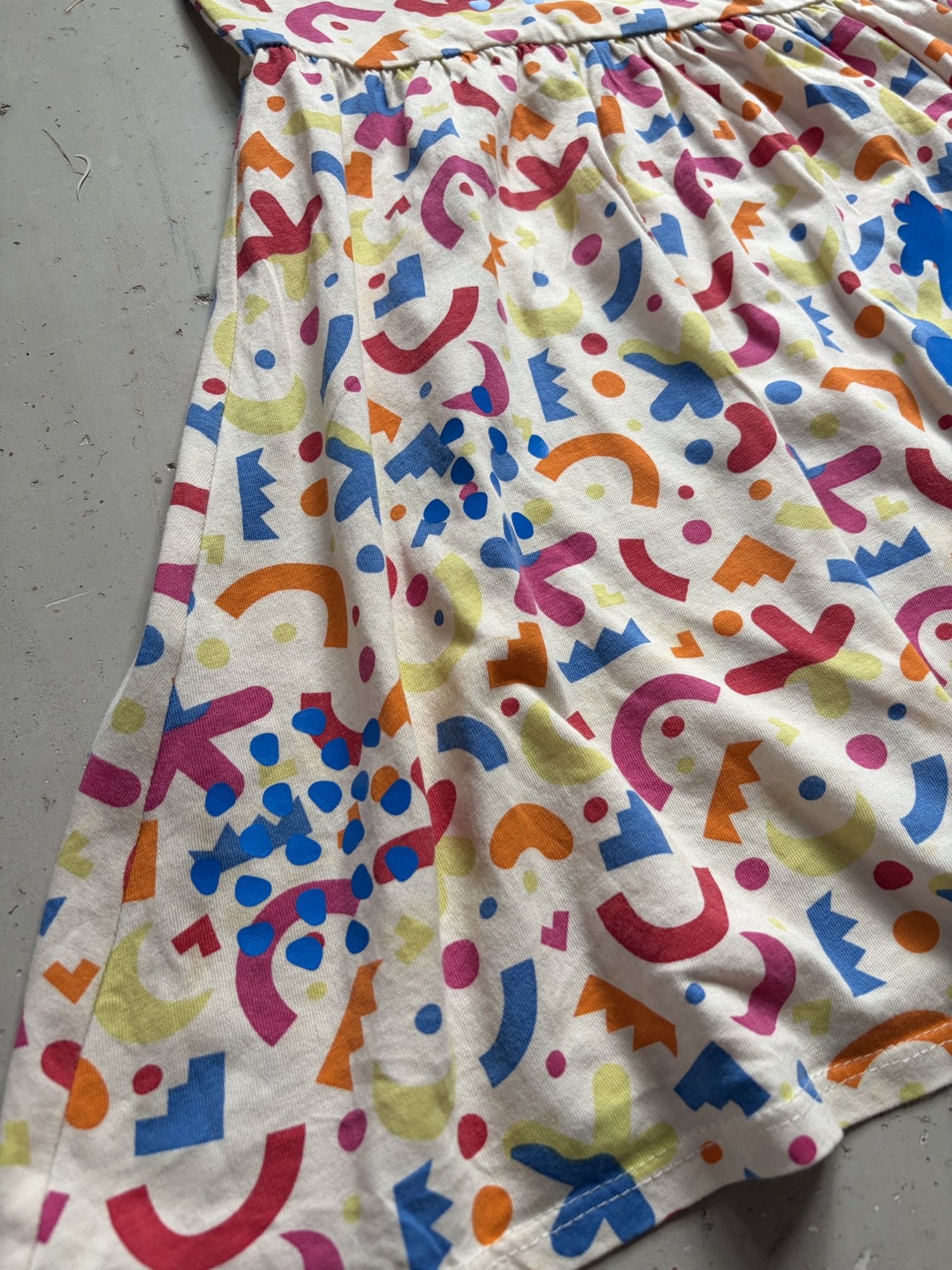Plooofed George shape dress || M (7-8Y)