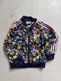 Adidas floral track jacket || 9-12m