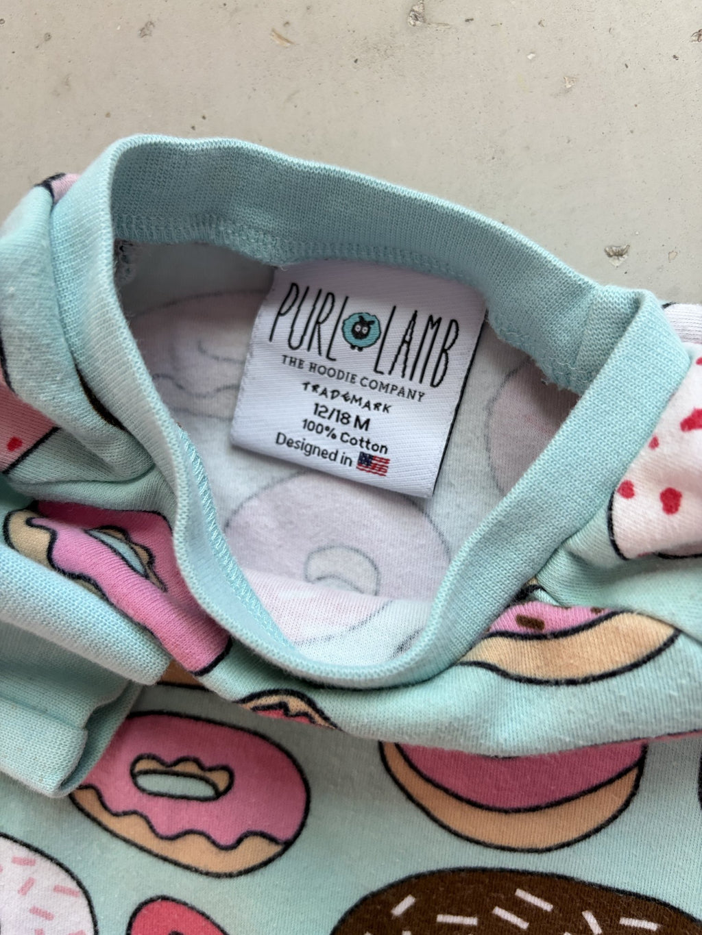 Purl Lamb Donut Sweatsuit || 12-18m (fits small)