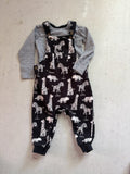 Fred & Flo Overall set || 12-18m