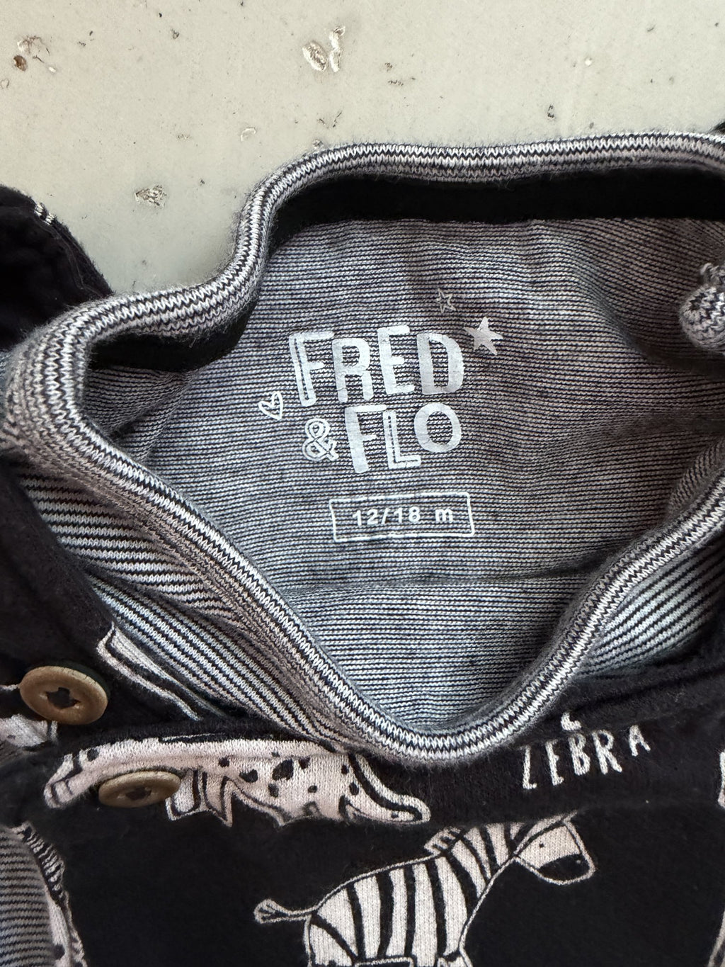 Fred & Flo Overall set || 12-18m