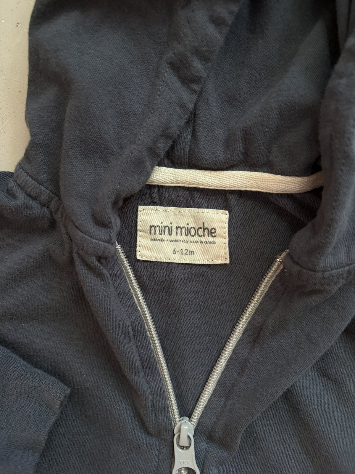 Mini Mioche Zip up hoodie || 6-12m
