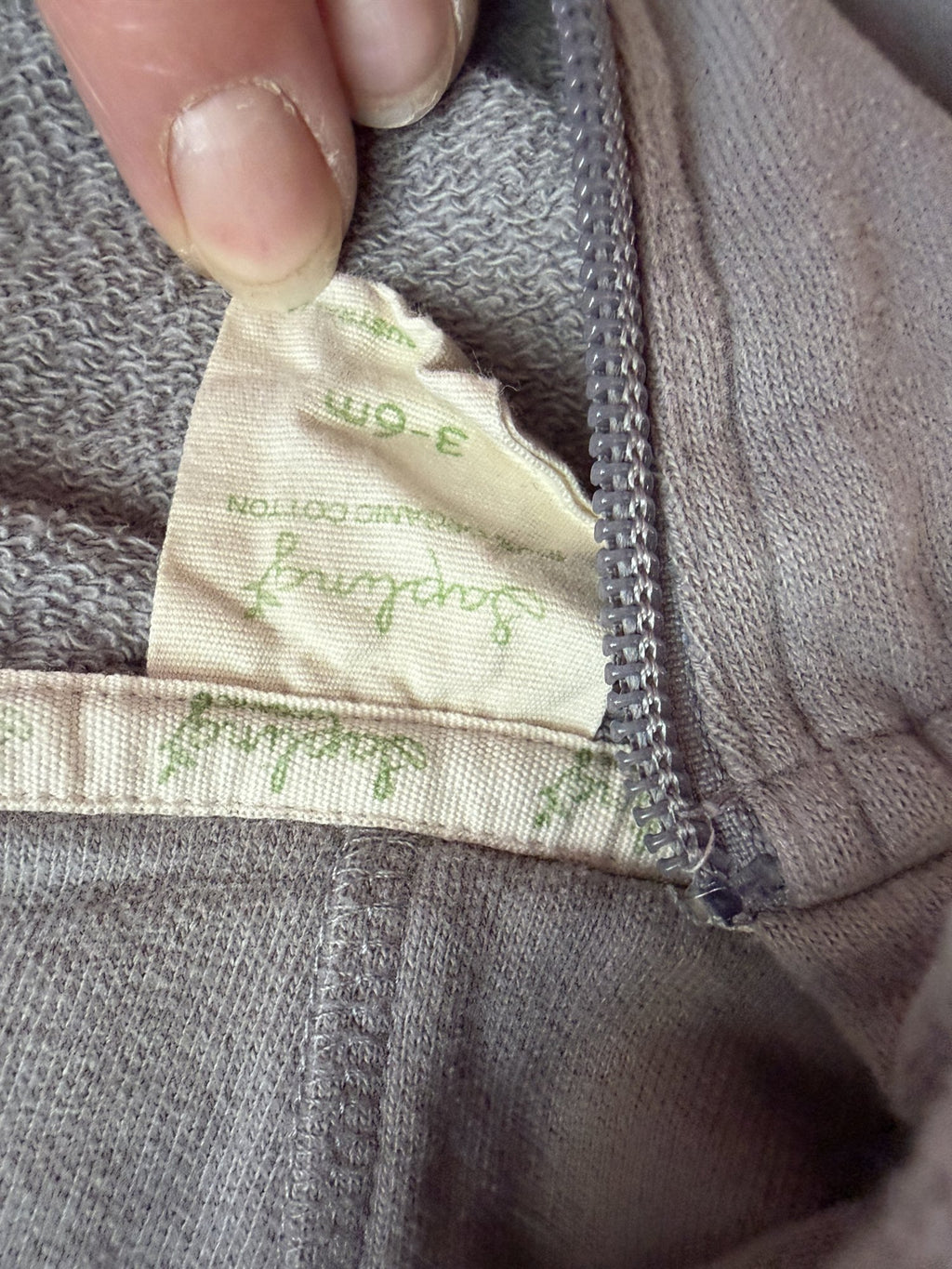 Sapling Hoodied romper || 3-6m