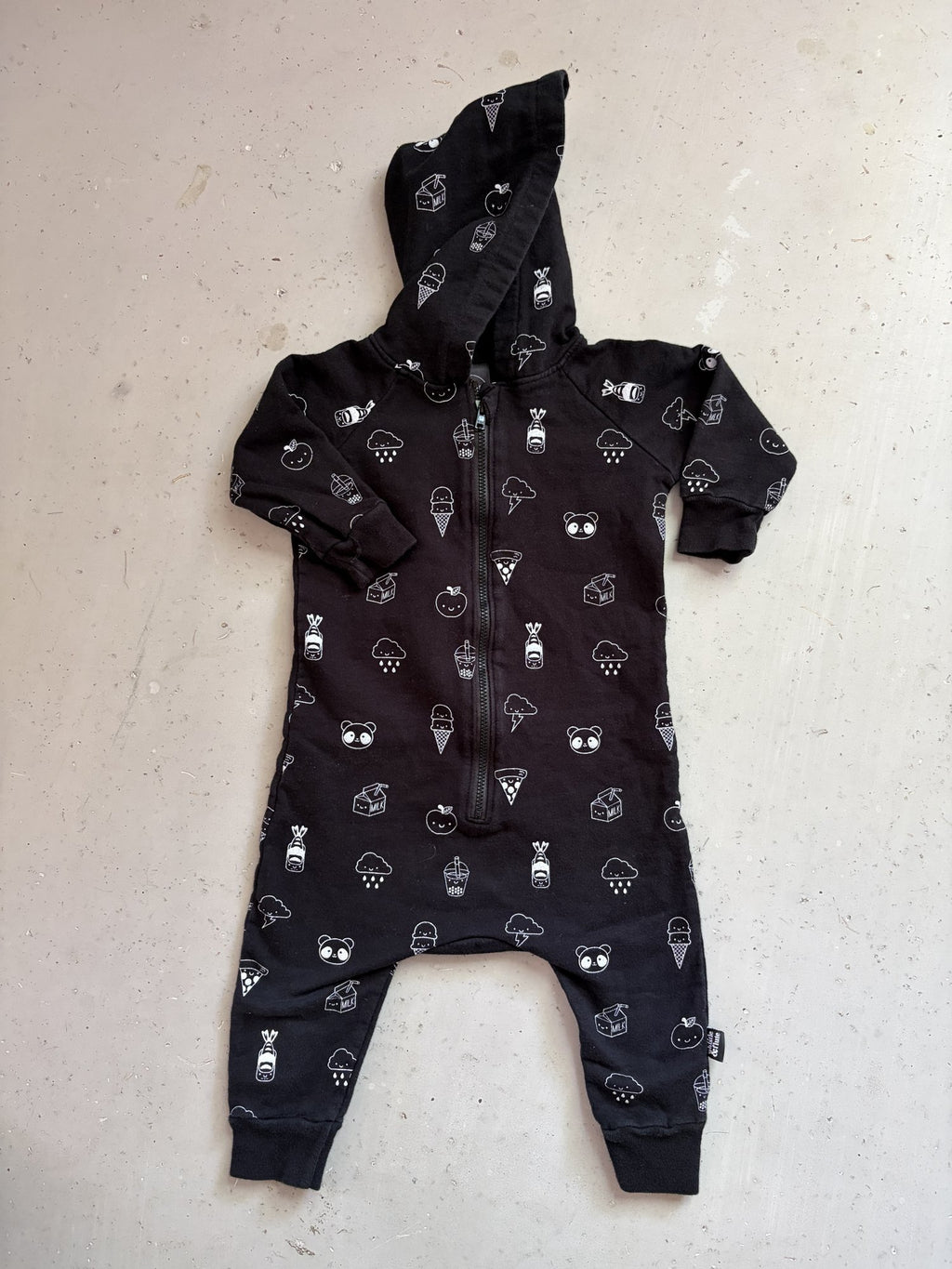Whistle & Flute Sweatsuit romper || 12-24m