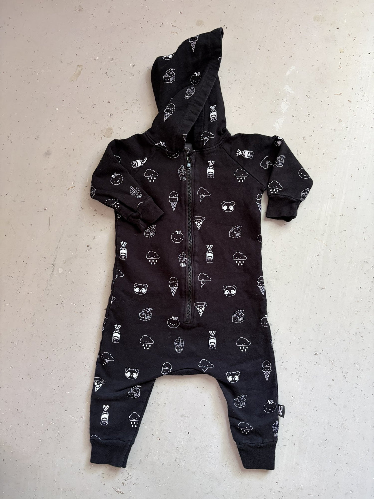 Whistle & Flute Sweatsuit romper || 12-24m
