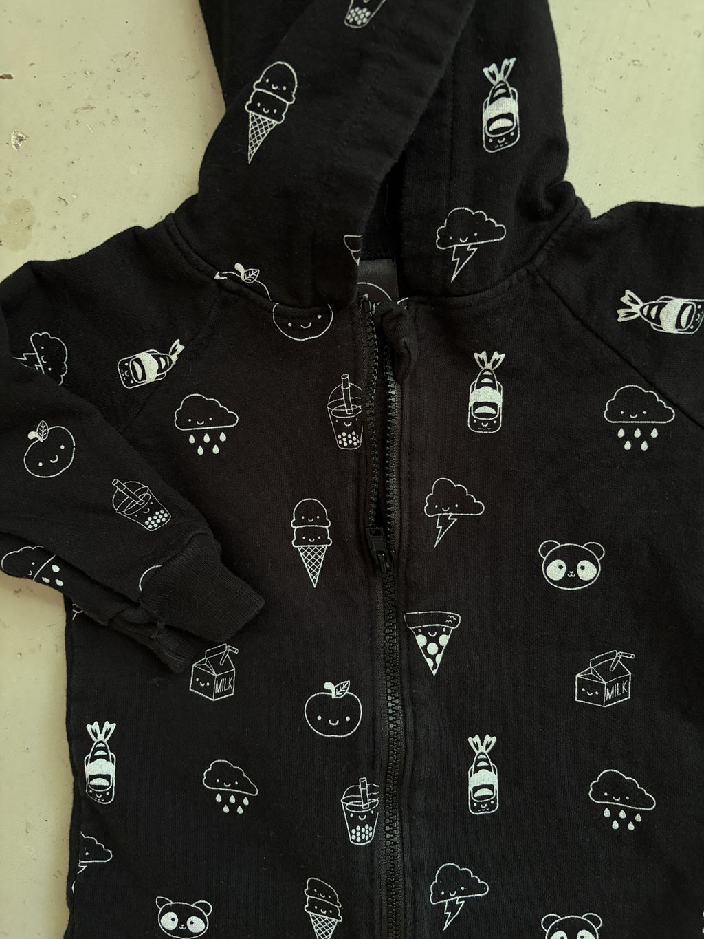 Whistle & Flute Sweatsuit romper || 12-24m
