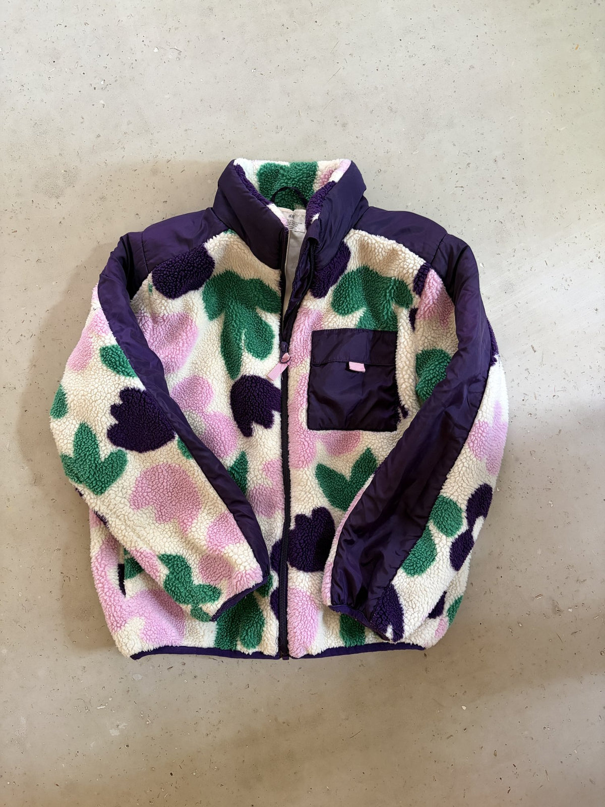 H&M Sherpa fleece jacket || 8-10Y (fits 7-8)