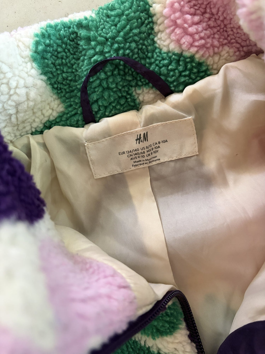 H&M Sherpa fleece jacket || 8-10Y (fits 7-8)