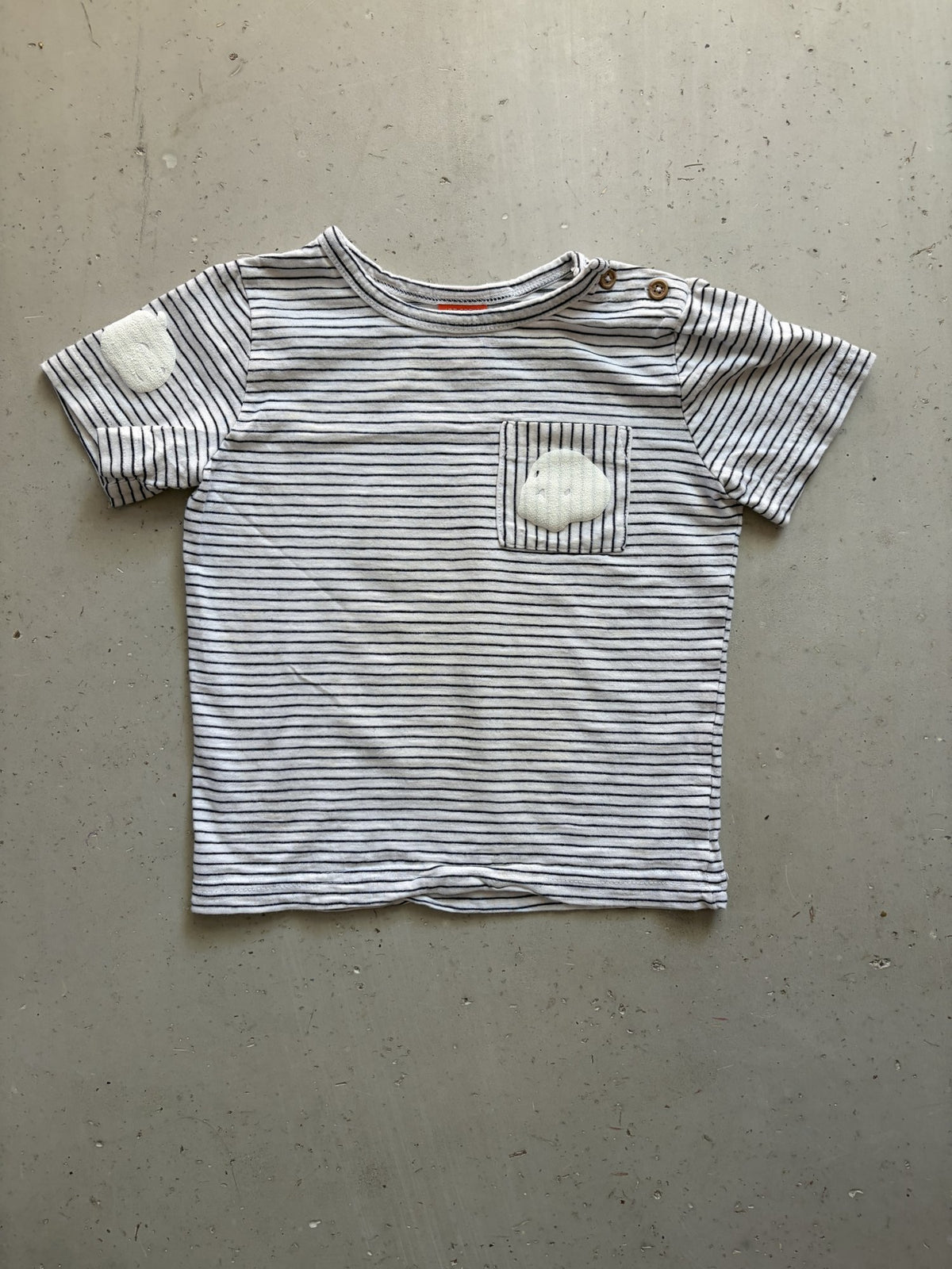 Plooofed Striped Halloween tee || 3Y