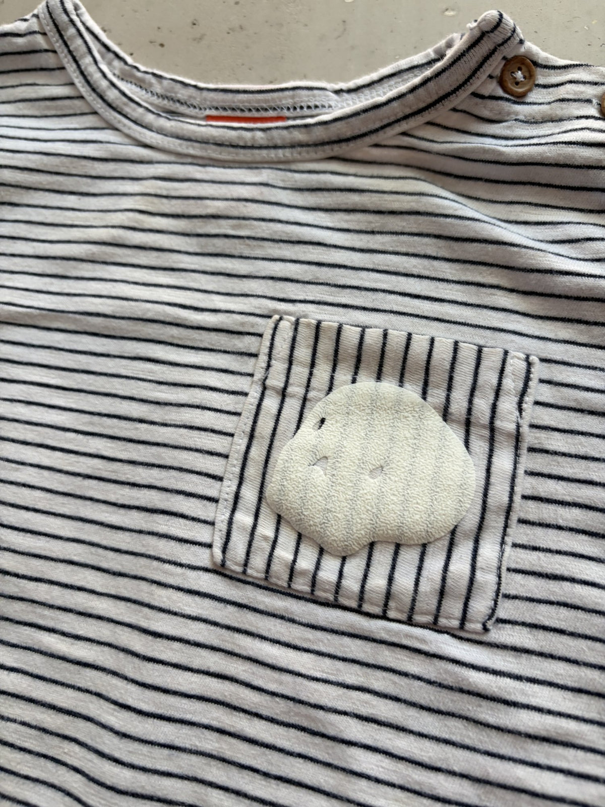 Plooofed Striped Halloween tee || 3Y