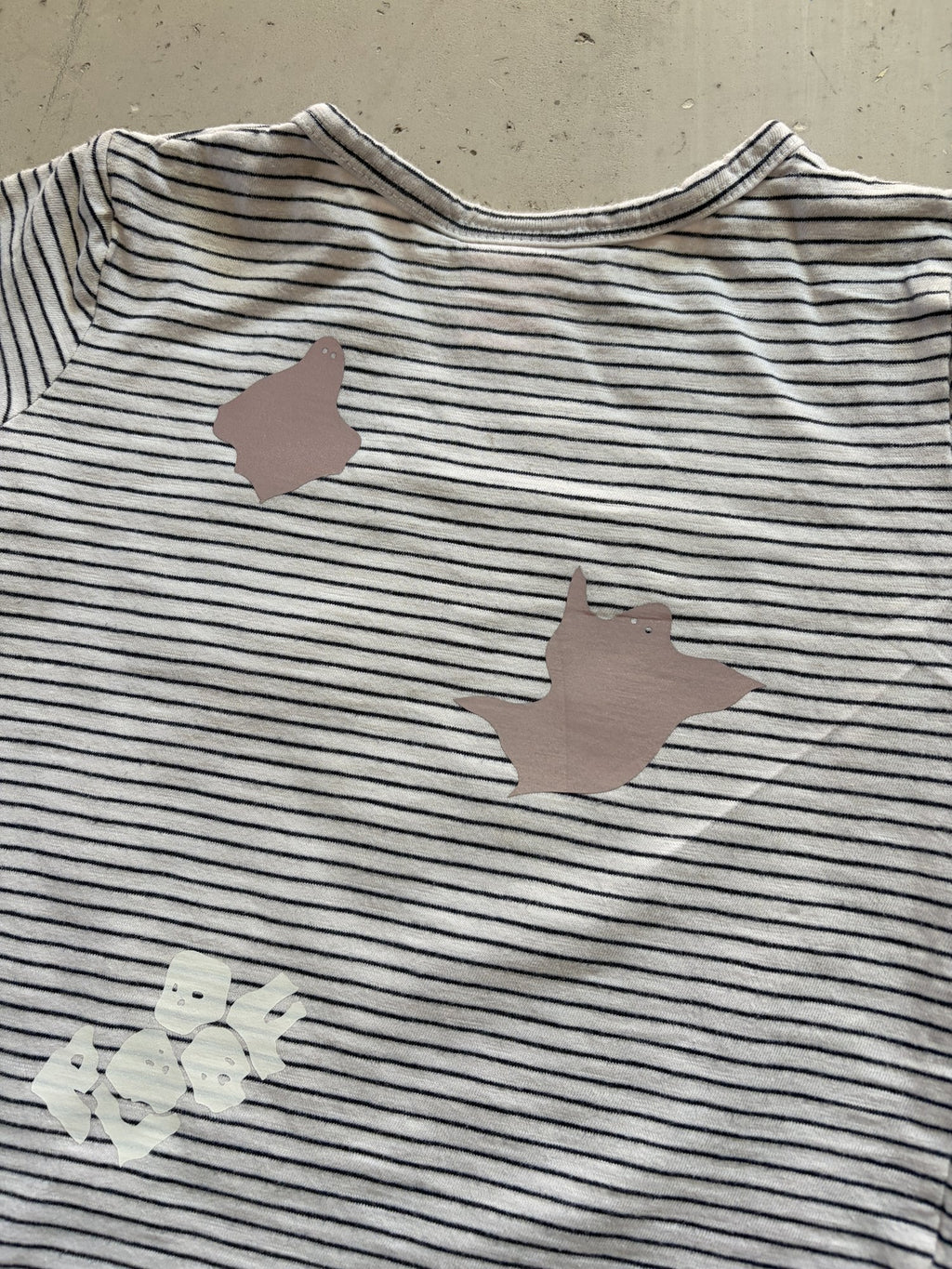 Plooofed Striped Halloween tee || 3Y
