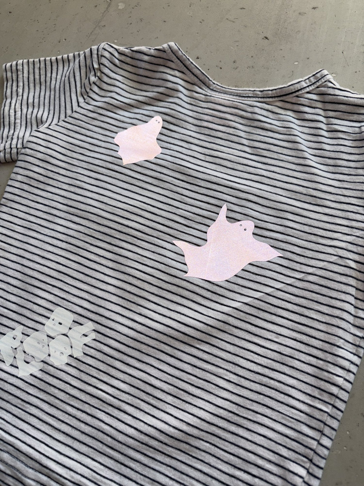 Plooofed Striped Halloween tee || 3Y