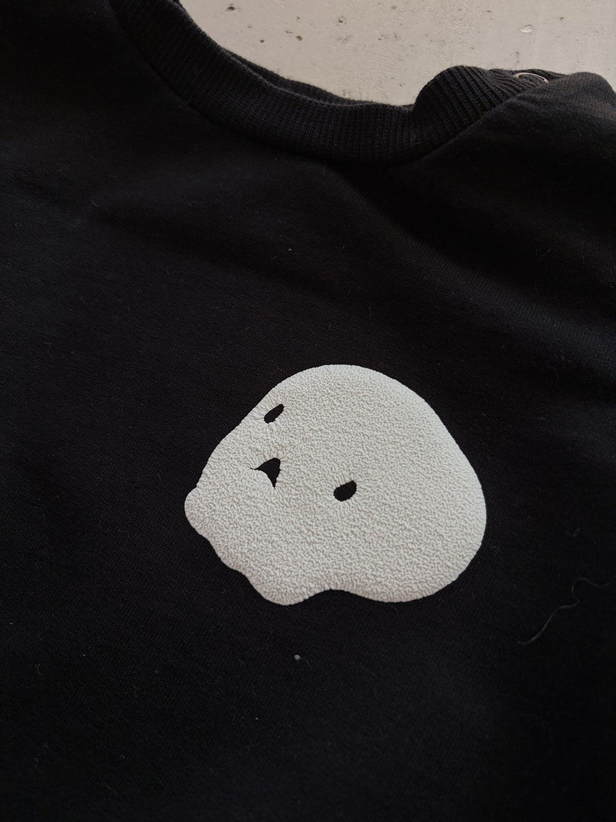 Plooofed Black Halloween sweatshirt || 6-9M