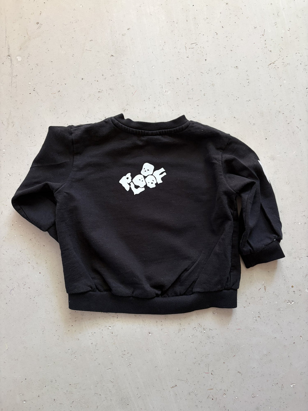 Plooofed Black Halloween sweatshirt || 6-9M
