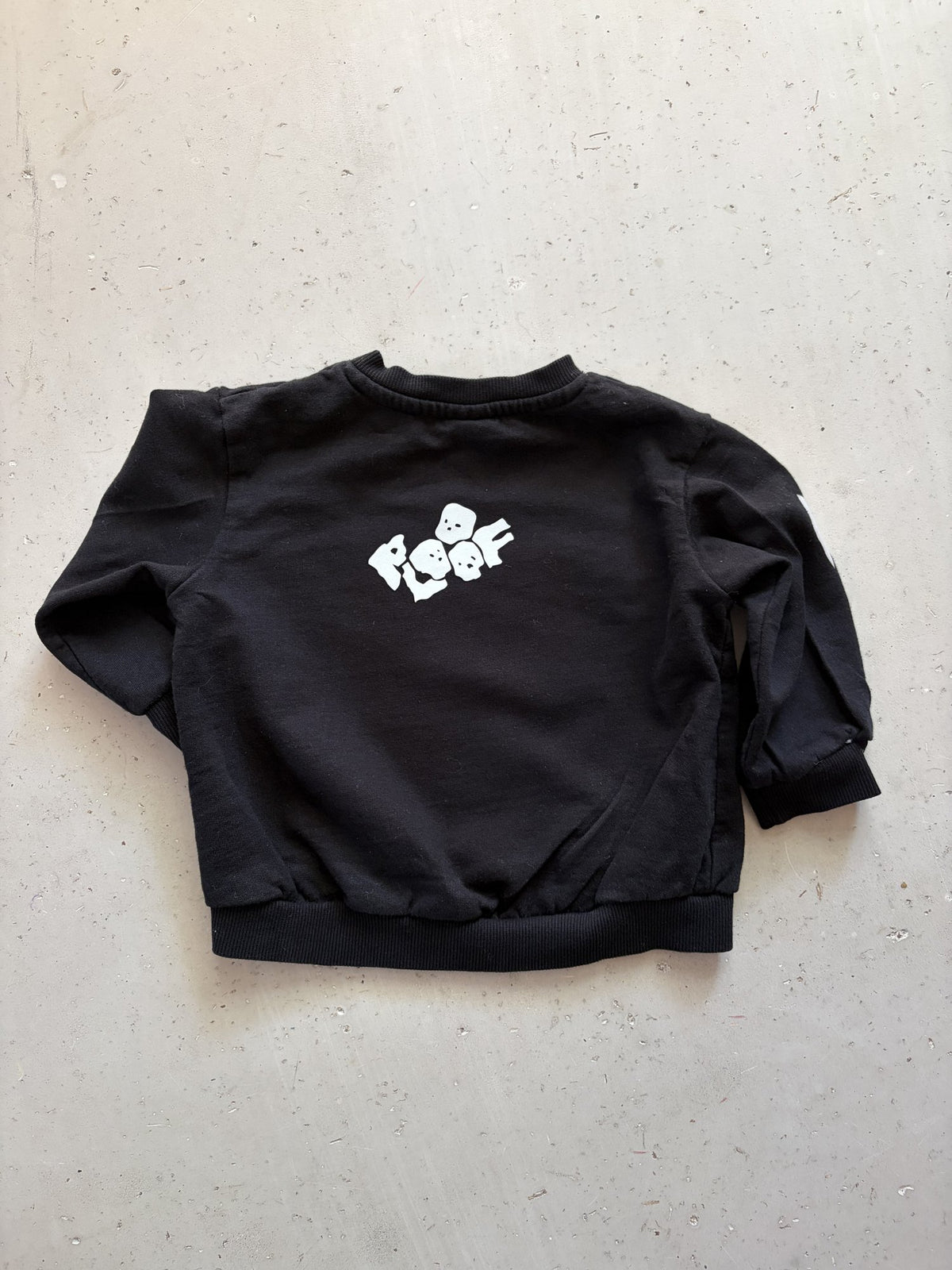 Plooofed Black Halloween sweatshirt || 6-9M