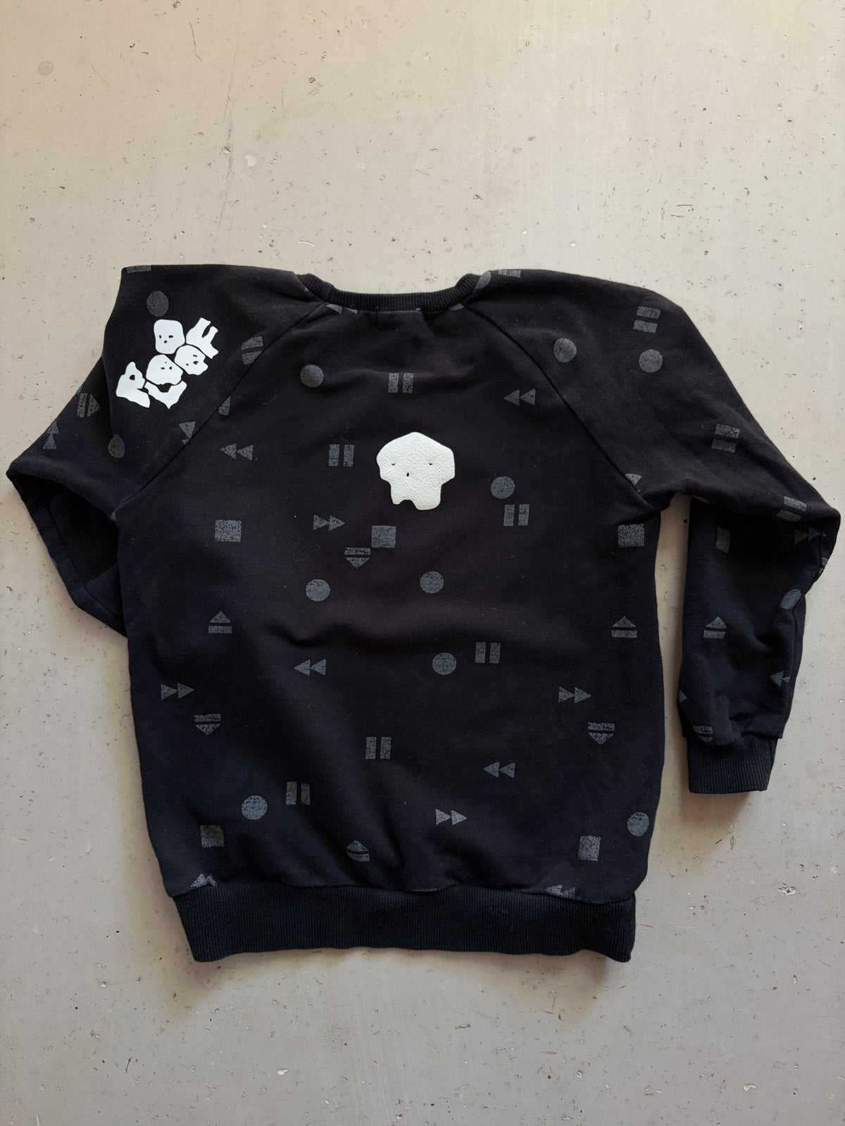 Plooofed Black Halloween sweatshirt || 5Y (fits small)