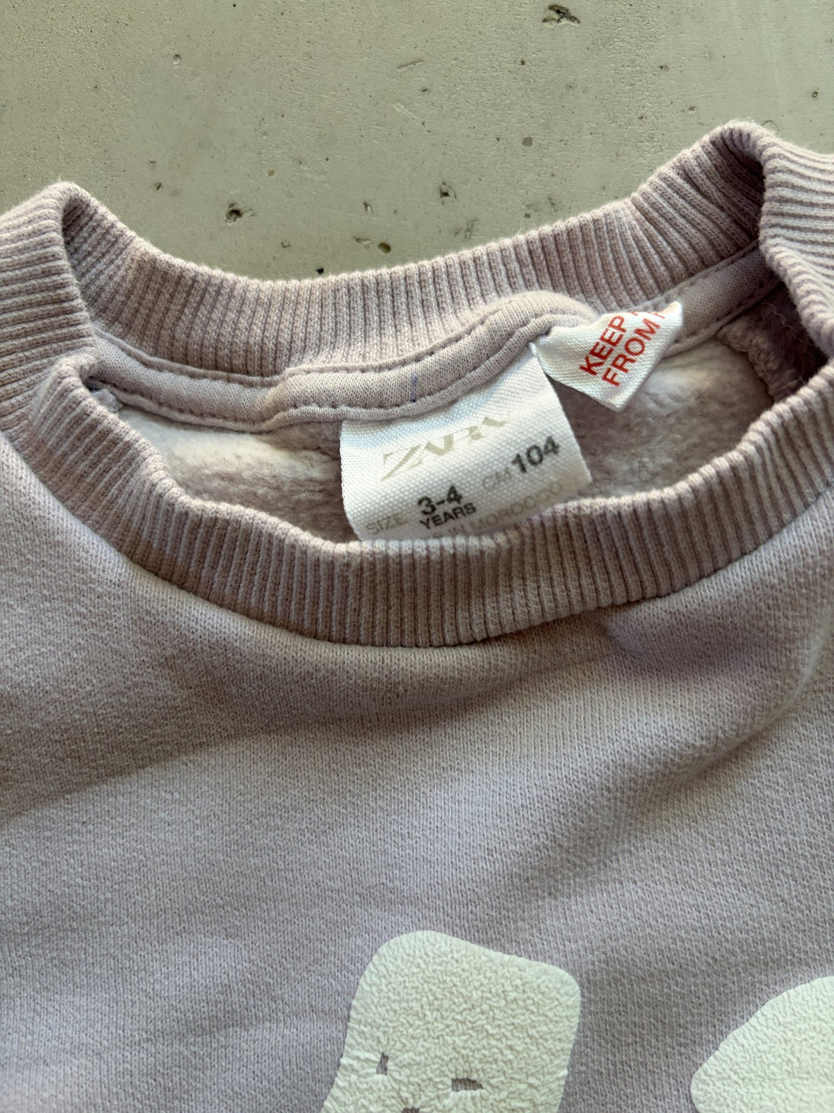 Plooofed Lavender boxy Halloween sweatshirt || 3-4Y