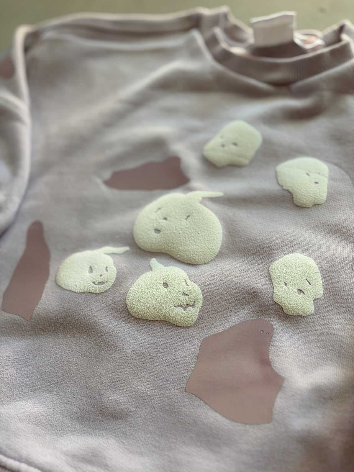 Plooofed Lavender boxy Halloween sweatshirt || 3-4Y