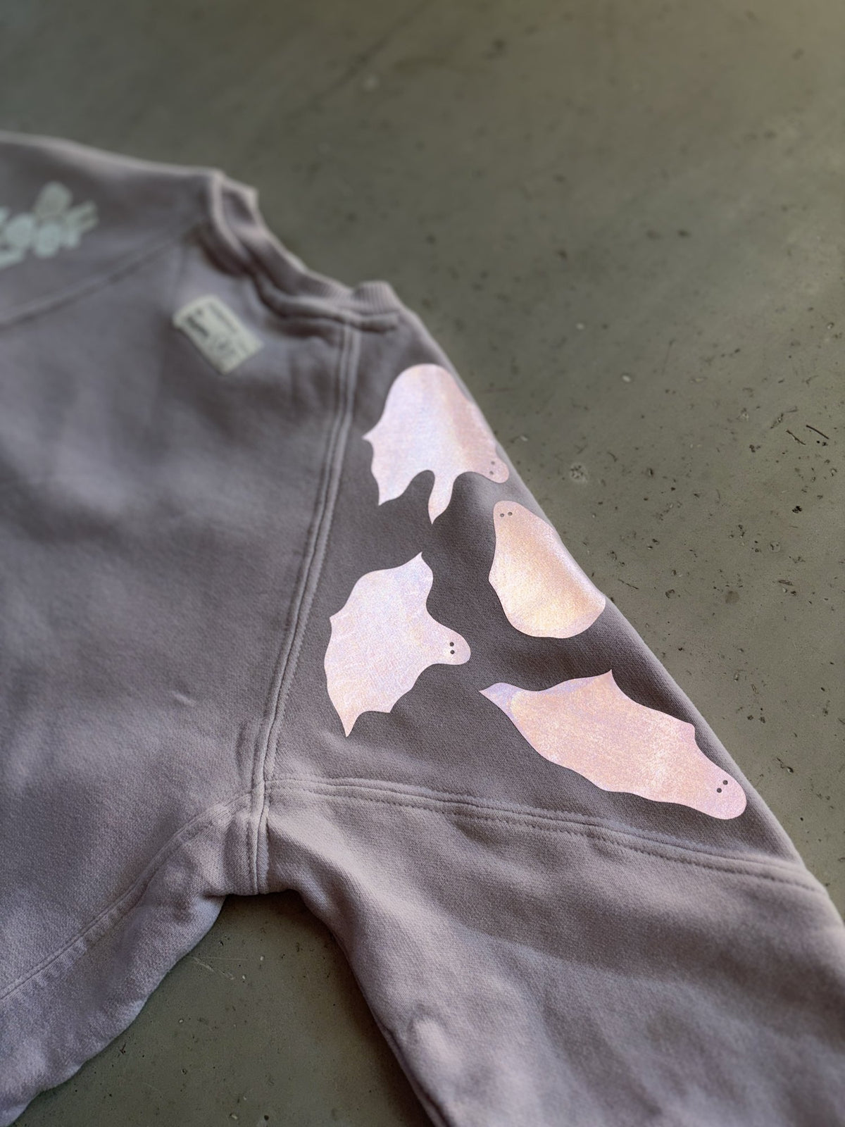 Plooofed Lavender boxy Halloween sweatshirt || 3-4Y