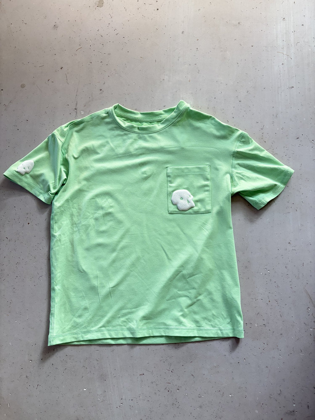 Plooofed Green Halloween sporty tee || 8Y