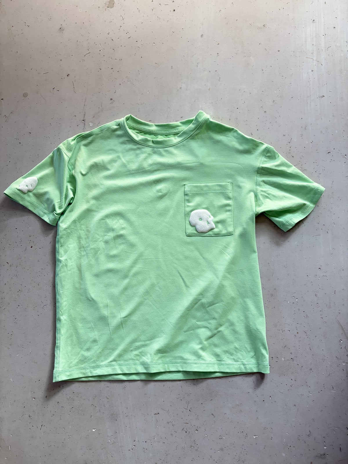 Plooofed Green Halloween sporty tee || 8Y