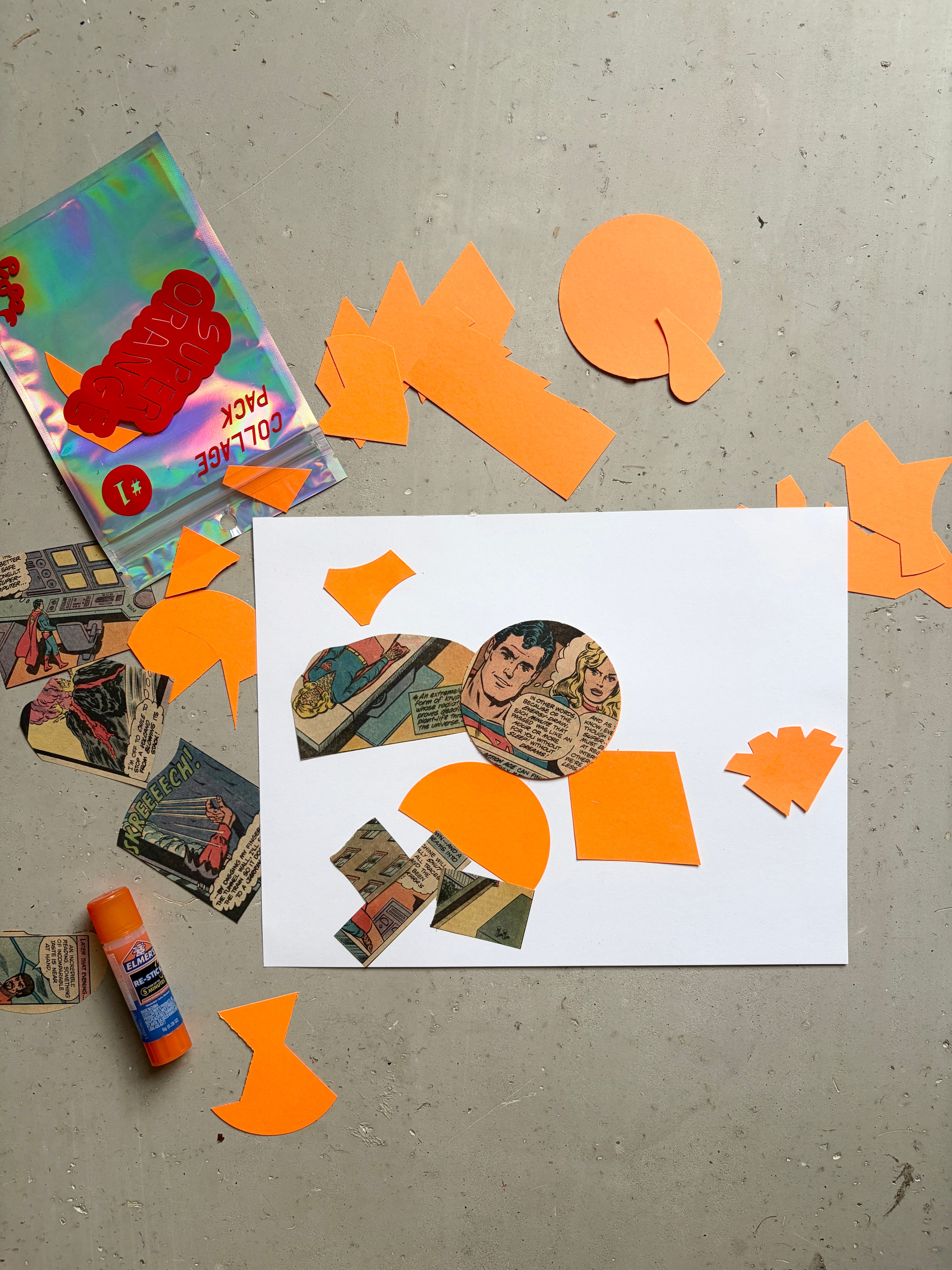 Collage Pack 01 - SUPER ORANGE